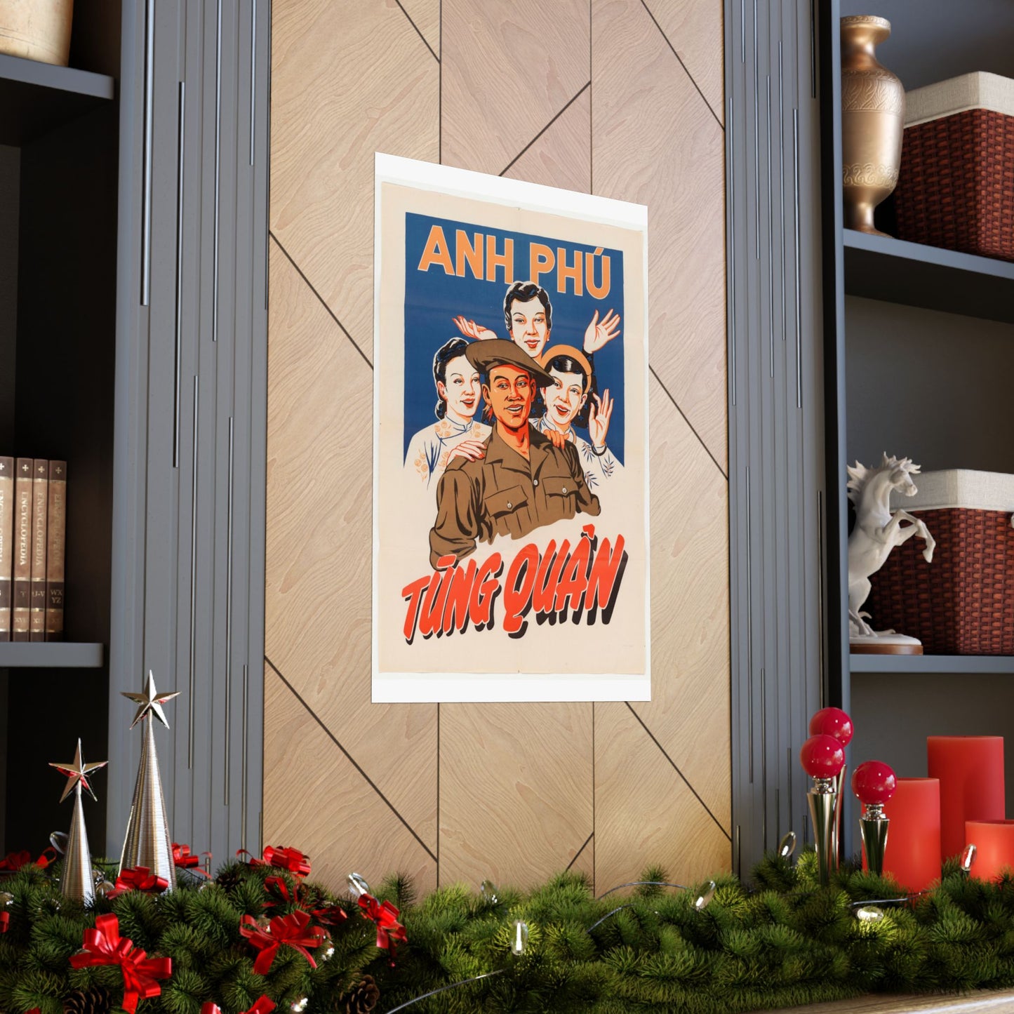 Viet Poster #5, Cold War American Propaganda poster High Quality Matte Wall Art Poster for Home, Office, Classroom