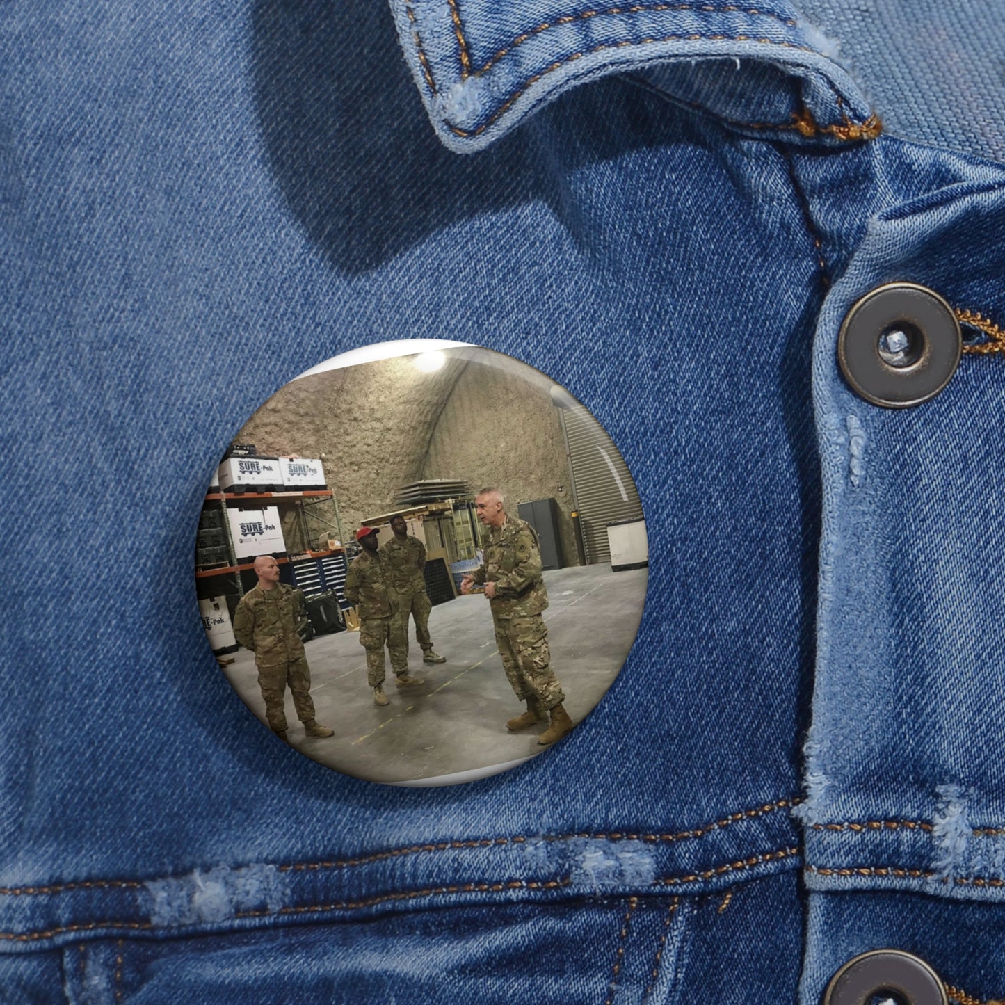 Maj. Gen. John P. Sullivan, commanding general of the Pin Buttons with Crisp Design
