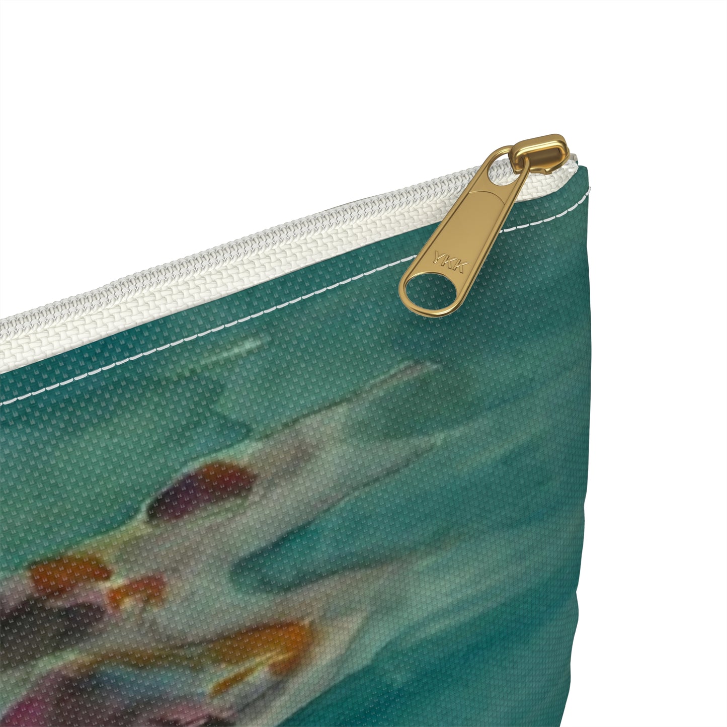 A Careless Word... Another Loss Large Organizer Pouch with Black Zipper
