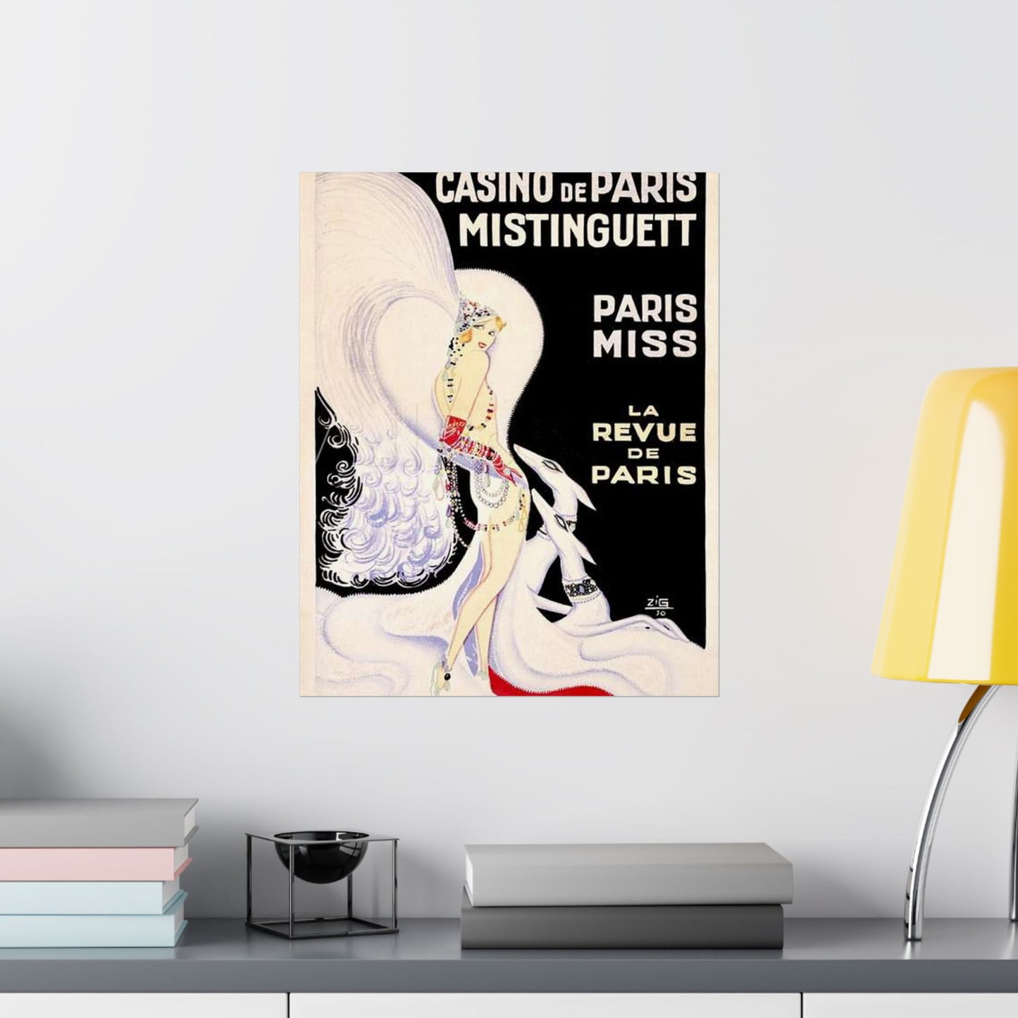 Louis Gaudin - La Revue de Paris 1930 High Quality Matte Wall Art Poster for Home, Office, Classroom