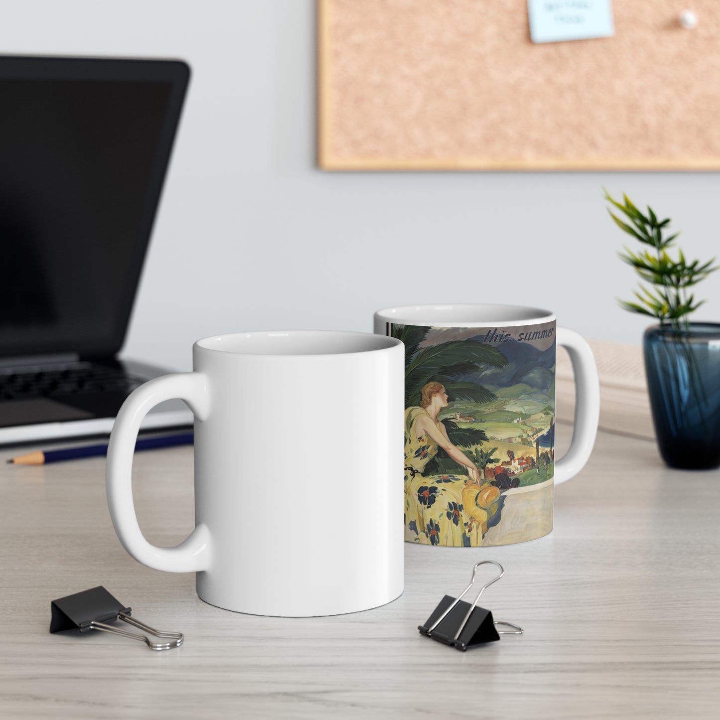 Vintage Travel Posters, 1920s-1930s Beautiful Novelty Ceramic Coffee Mug 11oz