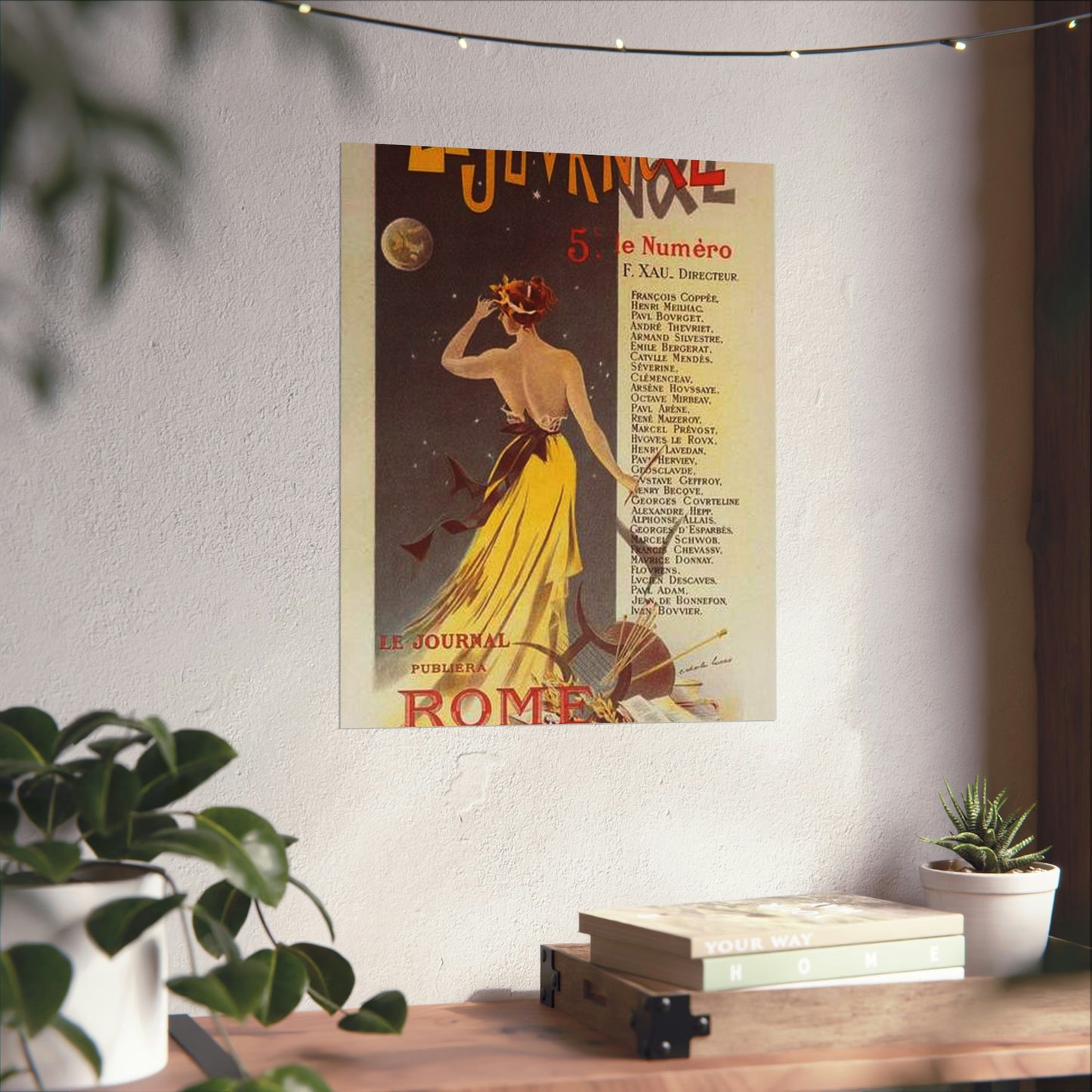 Affiche pour annoncer la publication de "Rome" dans Le Journal. High Quality Matte Wall Art Poster for Home, Office, Classroom