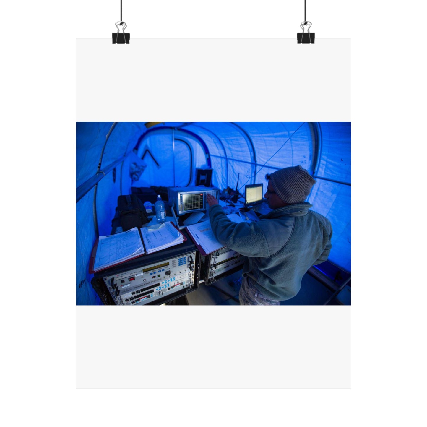 U.S. Air Force Staff Sgt. Titus Poulose of the 263rd High Quality Matte Wall Art Poster for Home, Office, Classroom