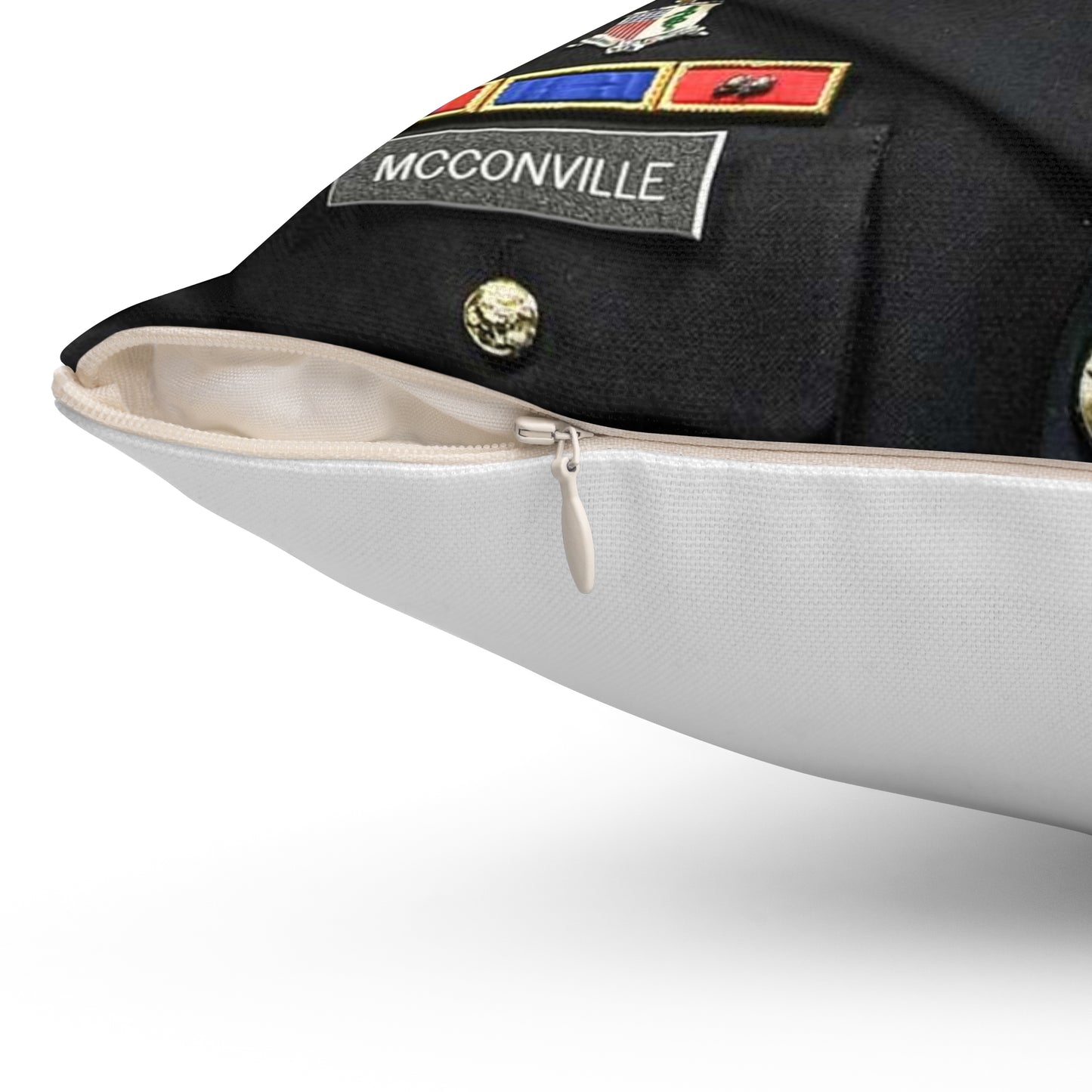 Cpt. Ryan McConville poses for a photo during his promotion Decorative Accent Square Pillow
