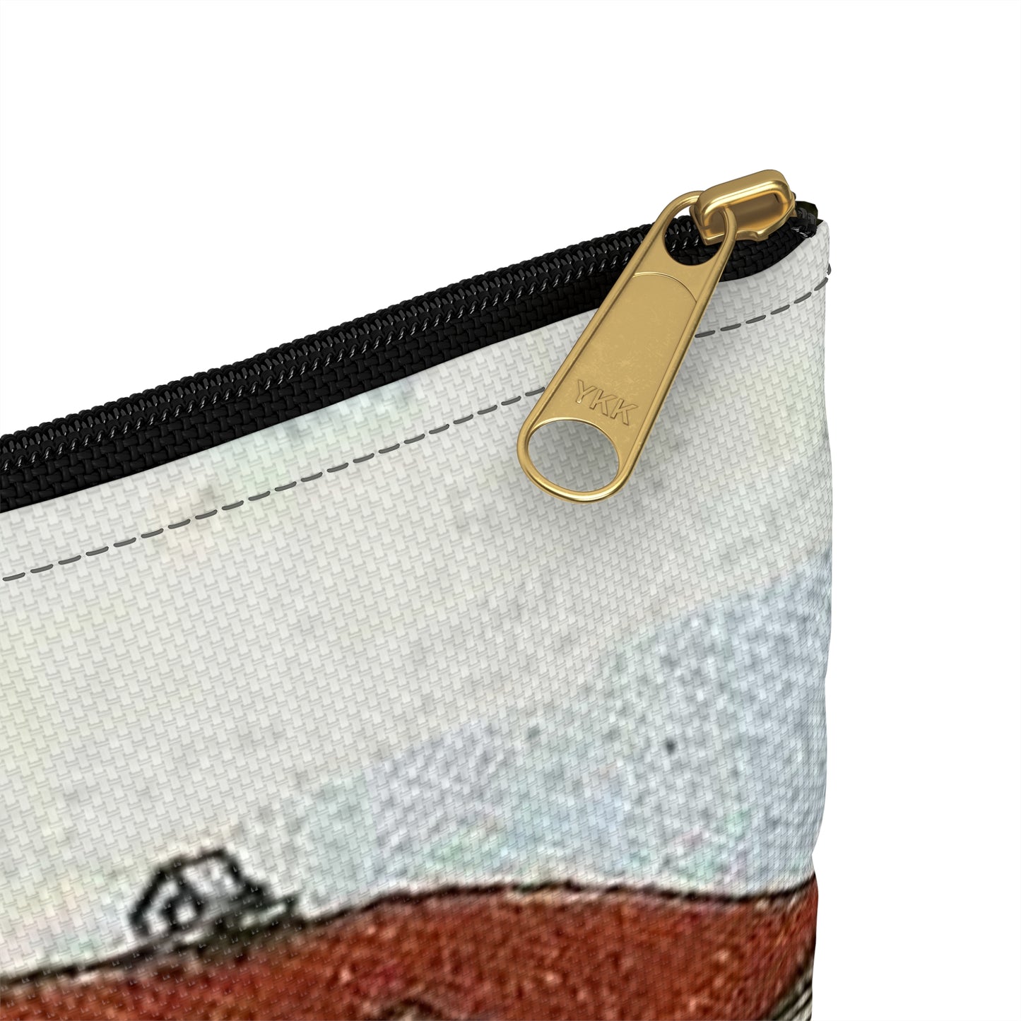 Erlangen Hauptstraße um 1910 001 Large Organizer Pouch with Black Zipper