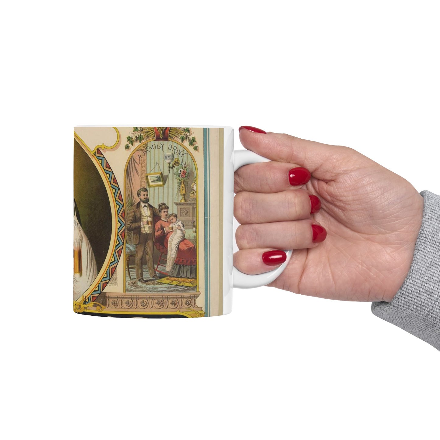 Lager bier - J.Z.(?) Wood ; Mensing & Stecher, lithographers. LCCN96507589 Beautiful Novelty Ceramic Coffee Mug 11oz