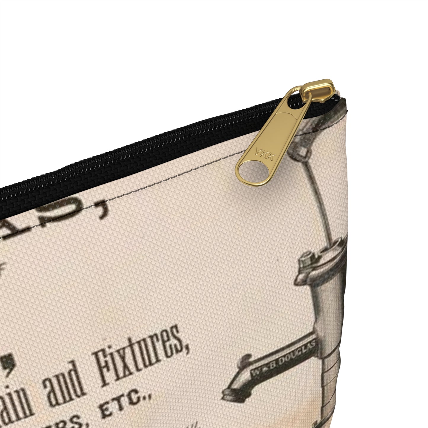 W. & B. Douglas, the oldest and most extensive manufacturers in the world of pumps Large Organizer Pouch with Black Zipper