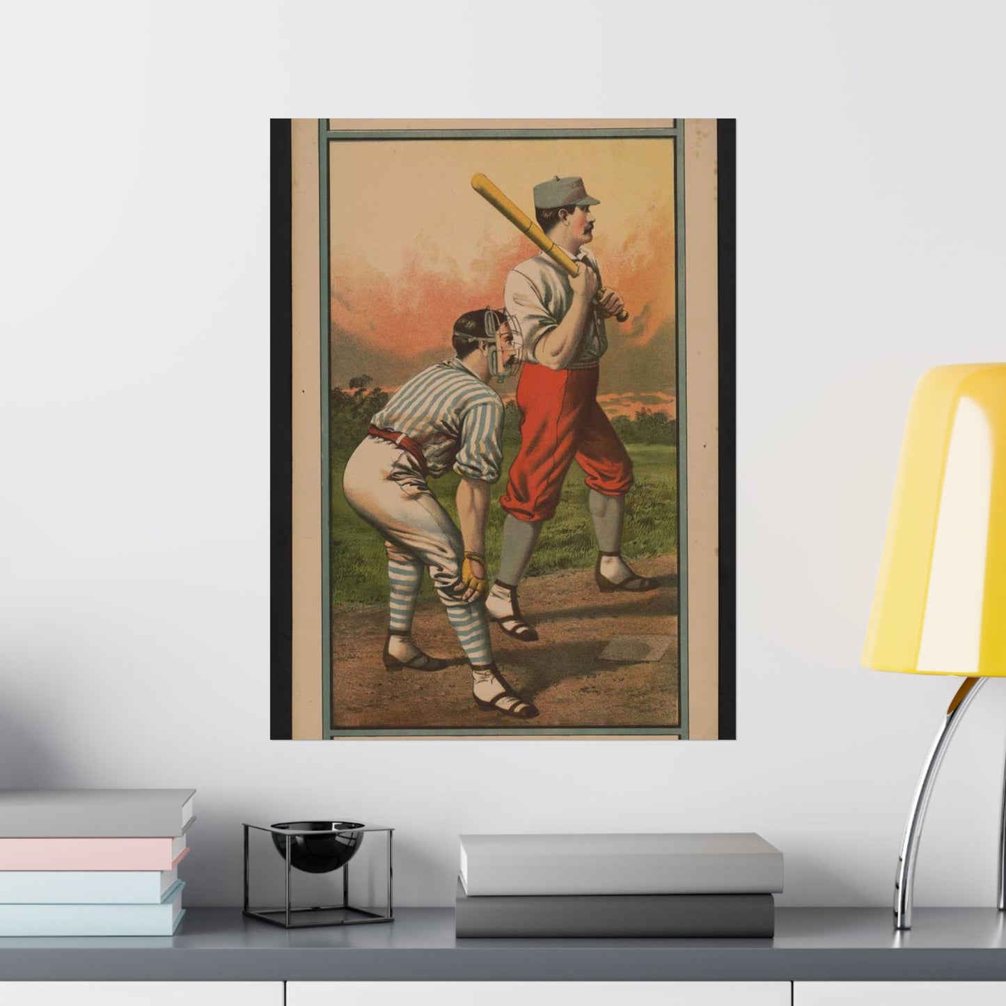 Biddeford vs. Portland Granite St. grounds, Saturday, May 30th Printed at the Biddeford Journal office High Quality Matte Wall Art Poster for Home, Office, Classroom