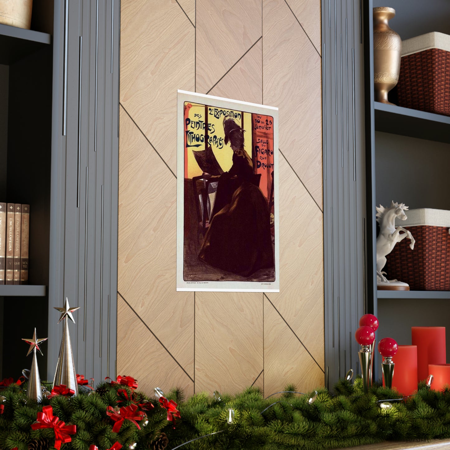 Affiche pour la "2e Exposition des Peintres-Lithographes". High Quality Matte Wall Art Poster for Home, Office, Classroom