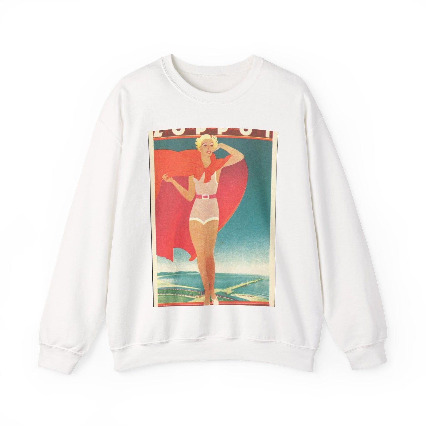 Jupp Wiertz - Zoppot, das Weltbad an der Ostsee White Heavy Blend Adult Crew Neck SweatShirt