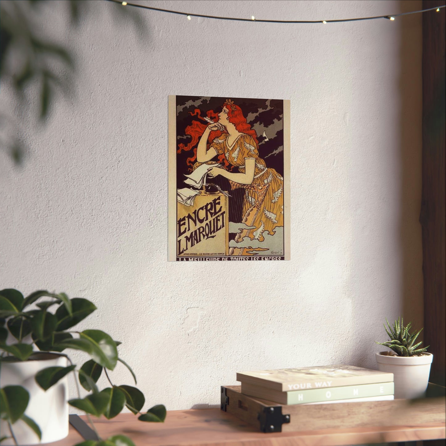Affiche pour l' "Encre Marquet". High Quality Matte Wall Art Poster for Home, Office, Classroom