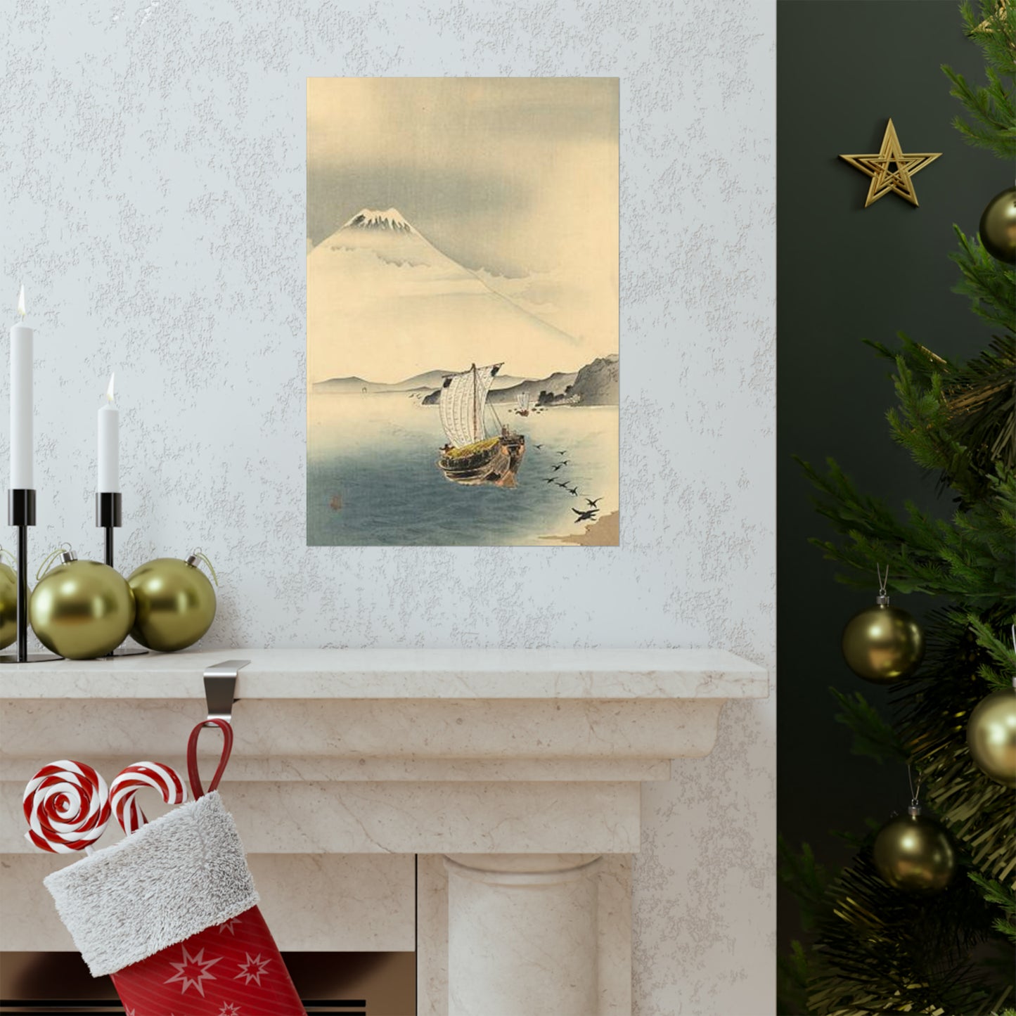 Koson - mount-fuji, Ohara Koson High Quality Matte Wall Art Poster for Home, Office, Classroom