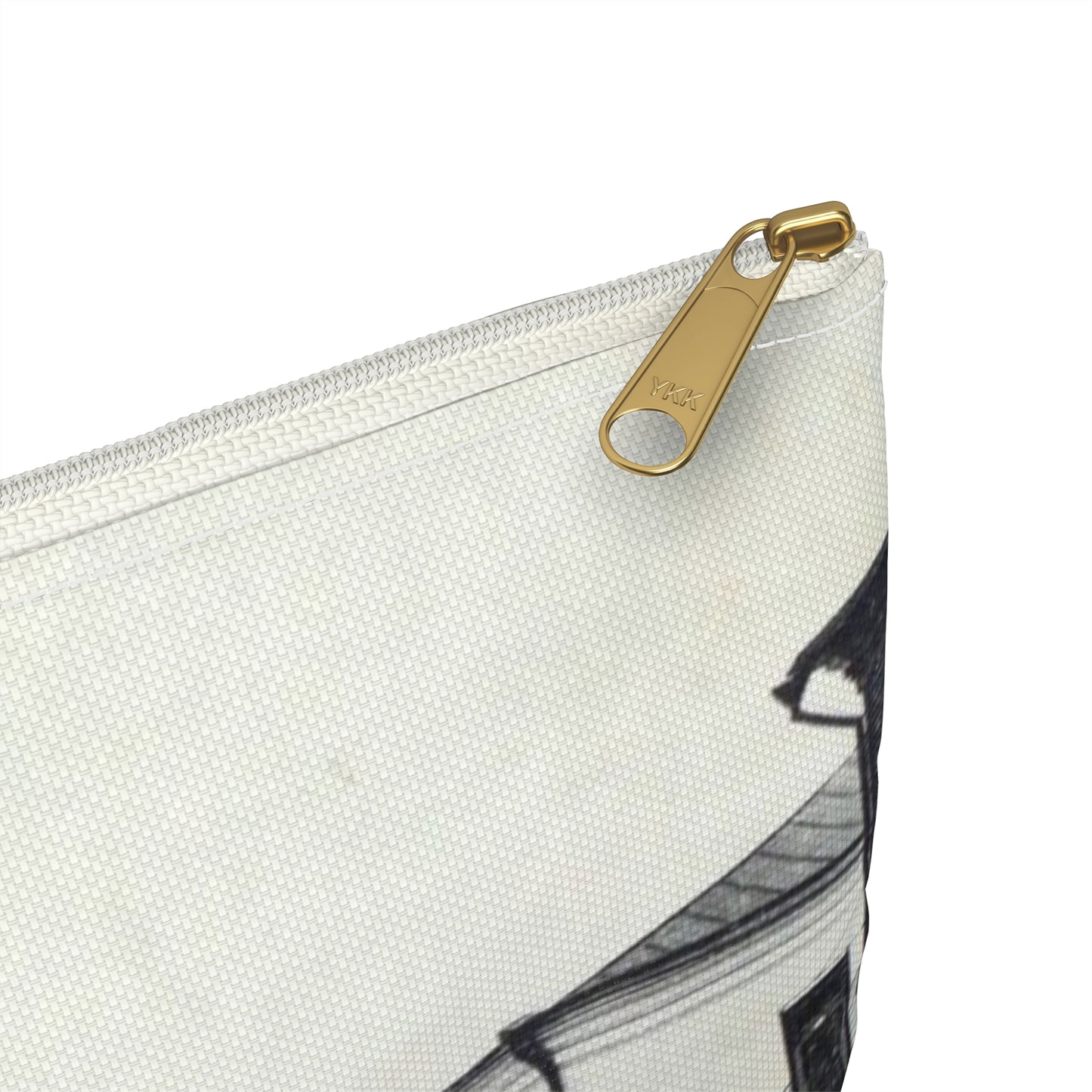 Cathedral street and shopping arcade. Kovrov, Vladimir Gubernia, Russia Large Organizer Pouch with Black Zipper