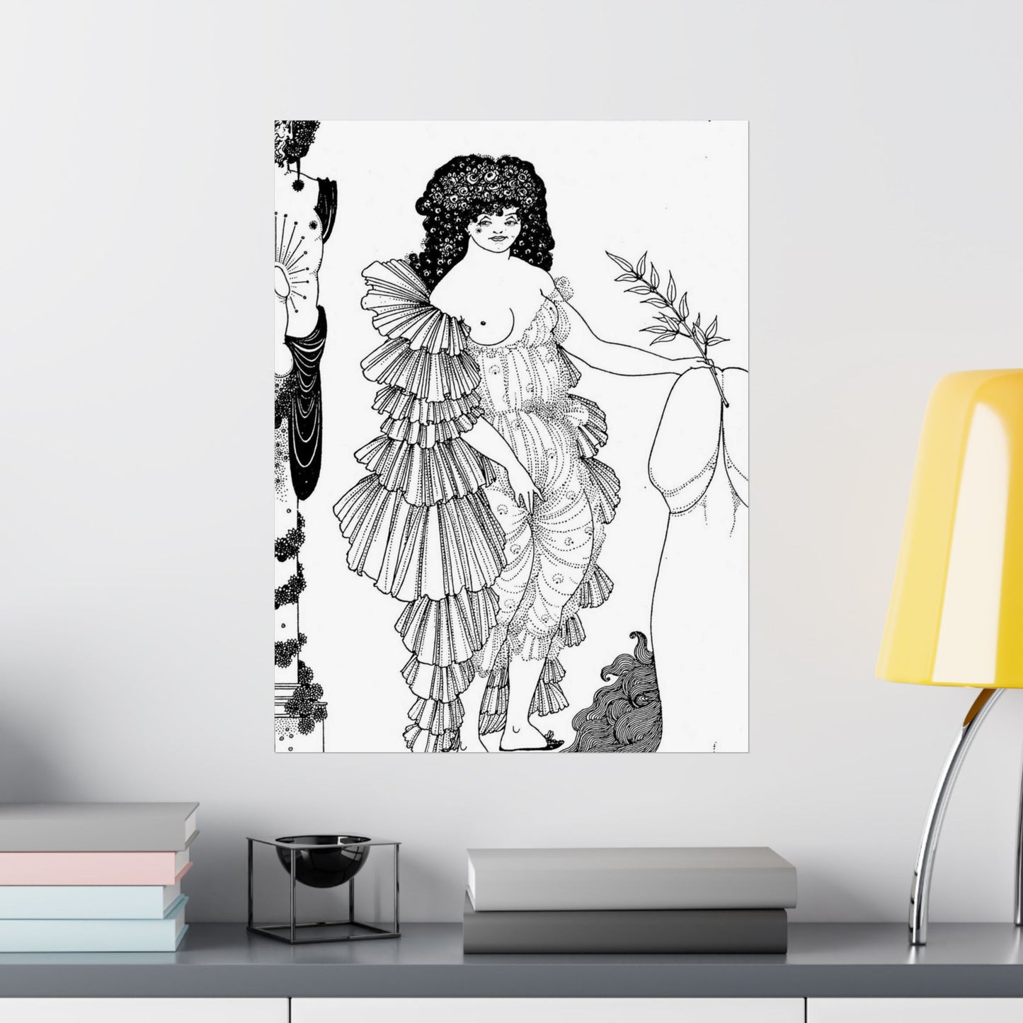 Lysistrata - Public domain botanical illustration High Quality Matte Wall Art Poster for Home, Office, Classroom