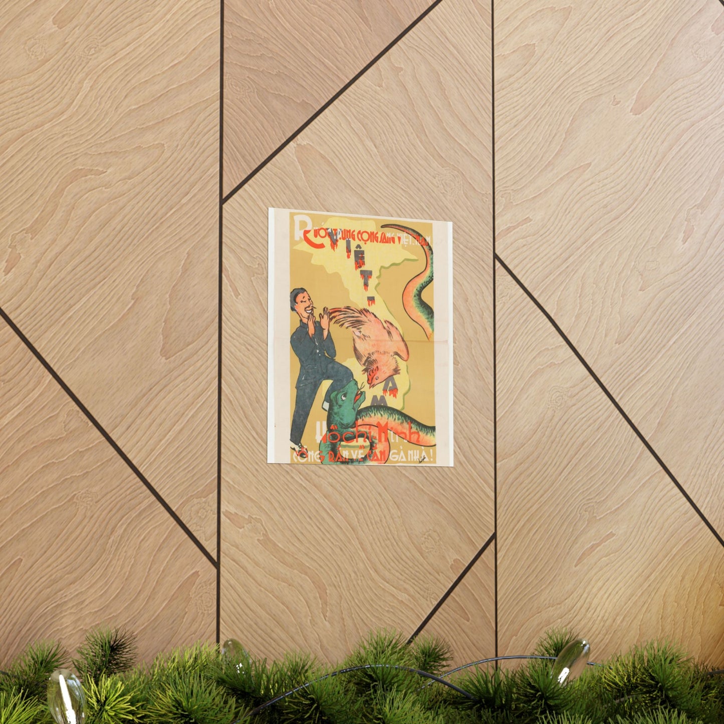 Viet Poster #2, Cold War American Propaganda poster High Quality Matte Wall Art Poster for Home, Office, Classroom