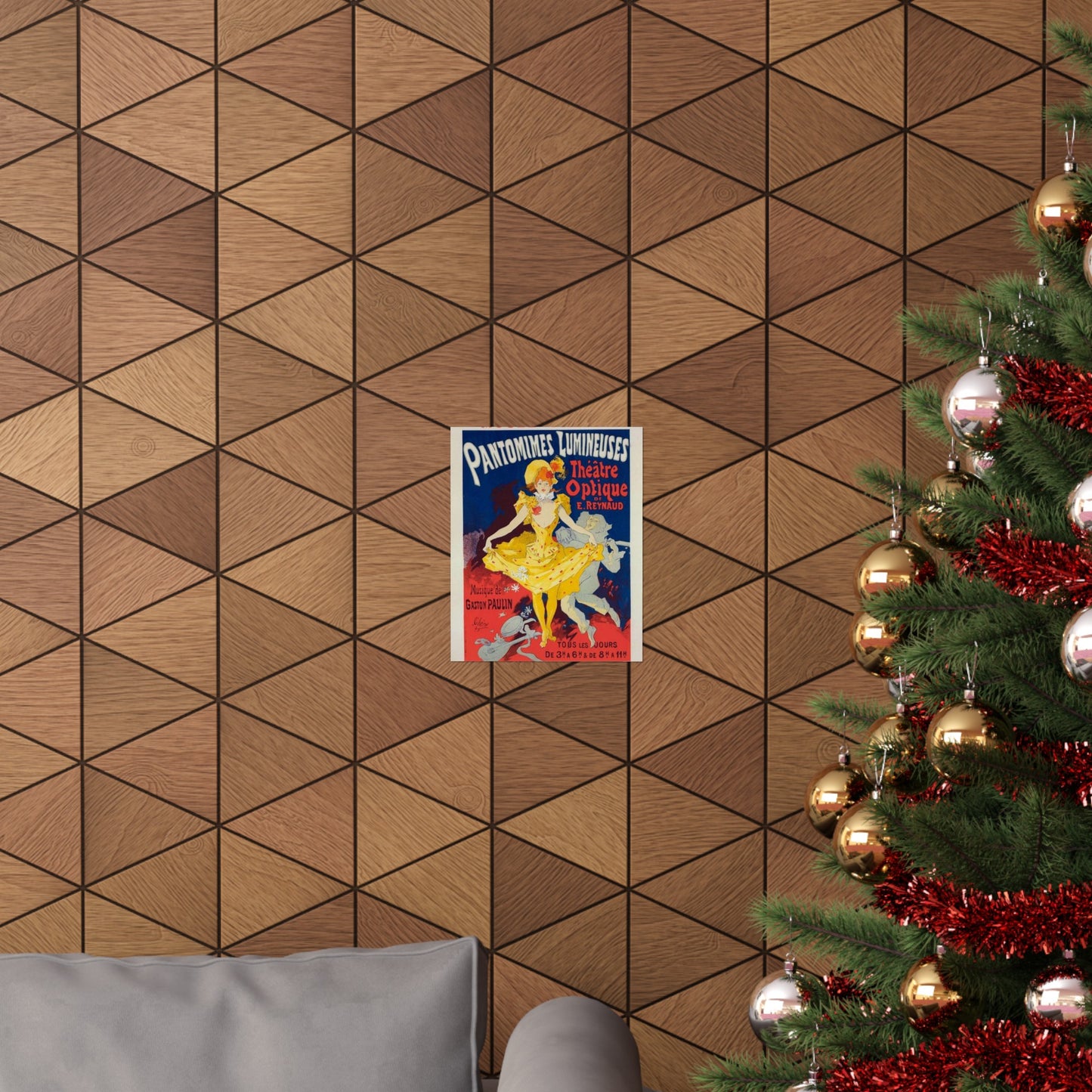 Affiche pour le Musée Grévin, "Pantomimes lumineuses". High Quality Matte Wall Art Poster for Home, Office, Classroom