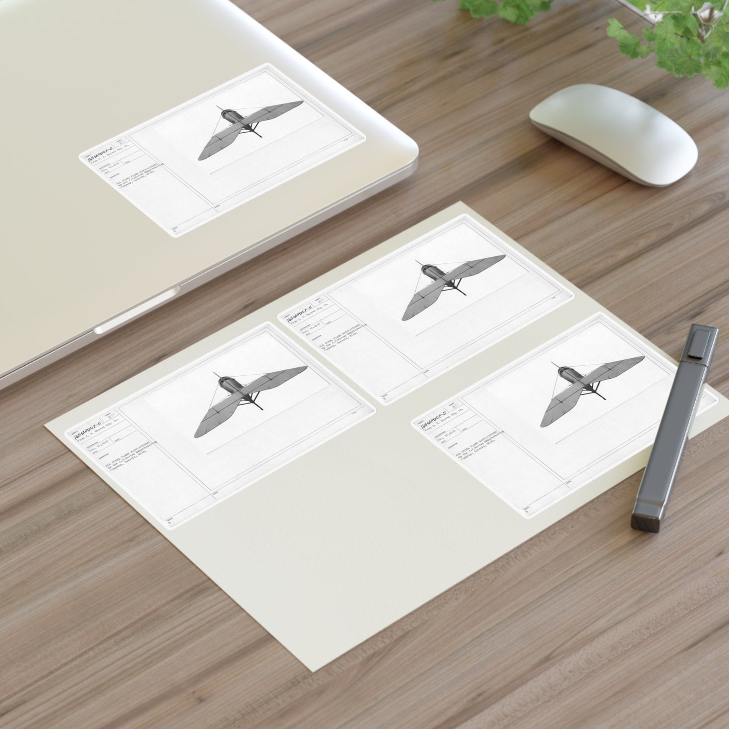 Patent drawing - Airplanes - Types - All steel manufactured by the J.W. Murray Manufacturing Company, Detroit, Michigan Public domain image Laminated UV Protective Vinyl Stickers