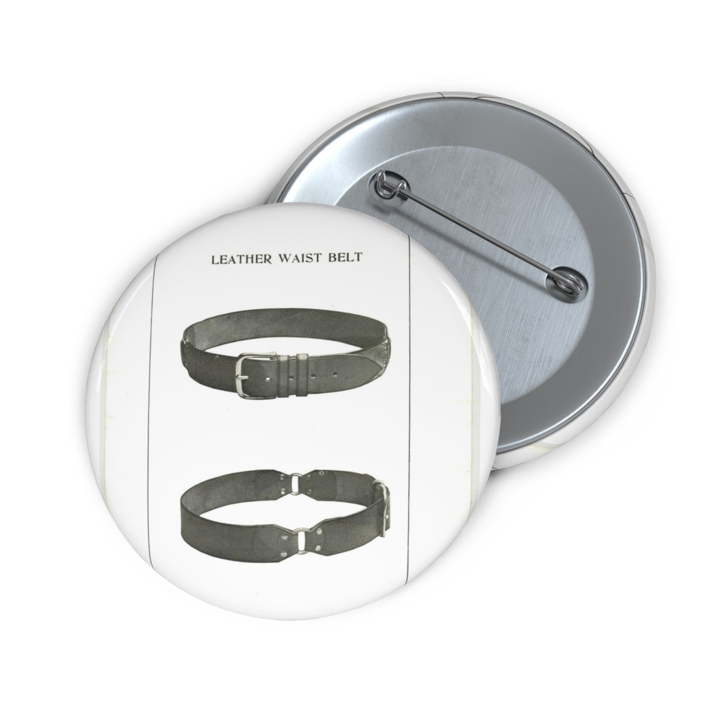 Patent drawing - Leather Waist Belt - . Public domain image Pin Buttons with Crisp Design