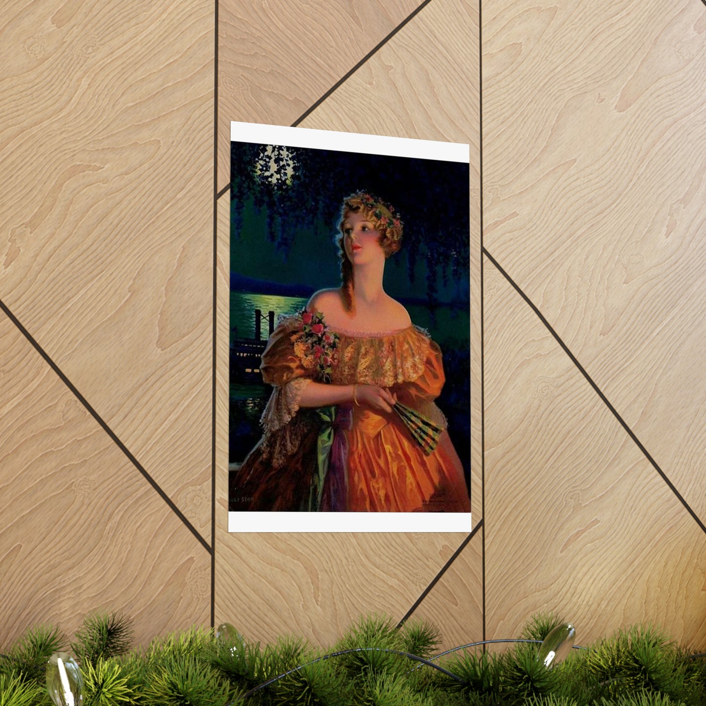 "Dixie", print of painting by Edward Mason Eggleston, 1929 High Quality Matte Wall Art Poster for Home, Office, Classroom