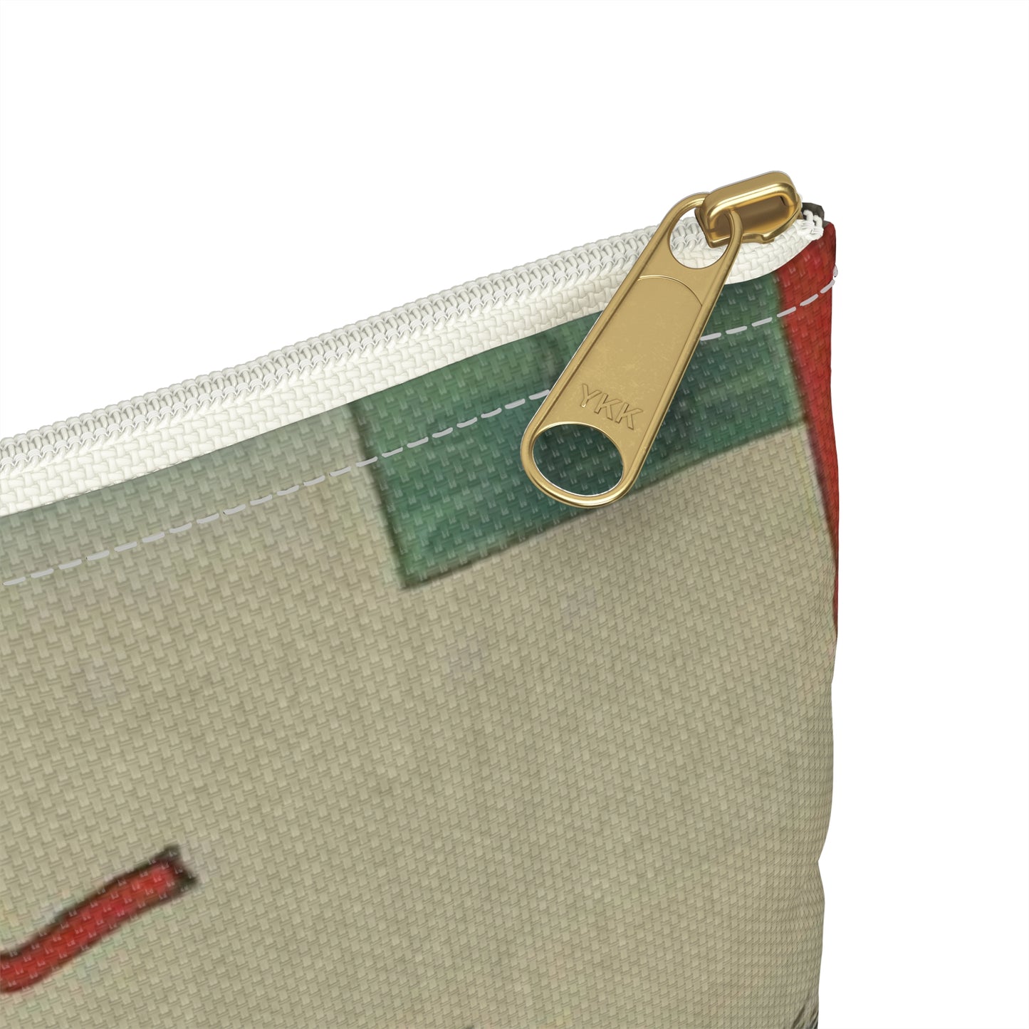 Gajō icchō, Ando Hiroshige - Public domain portrait drawing Large Organizer Pouch with Black Zipper