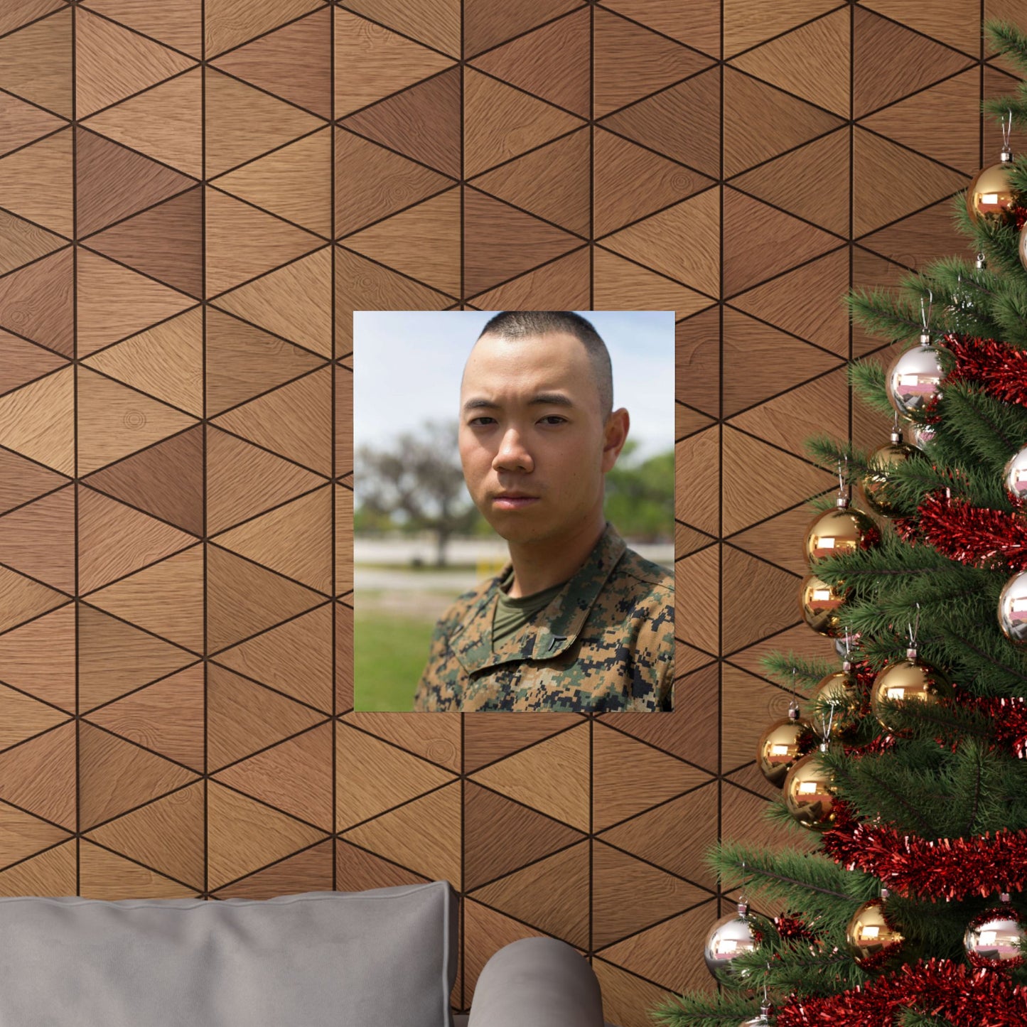 Pfc. Sangmin S. Bae, Platoon 2029, Echo Company, 2nd High Quality Matte Wall Art Poster for Home, Office, Classroom
