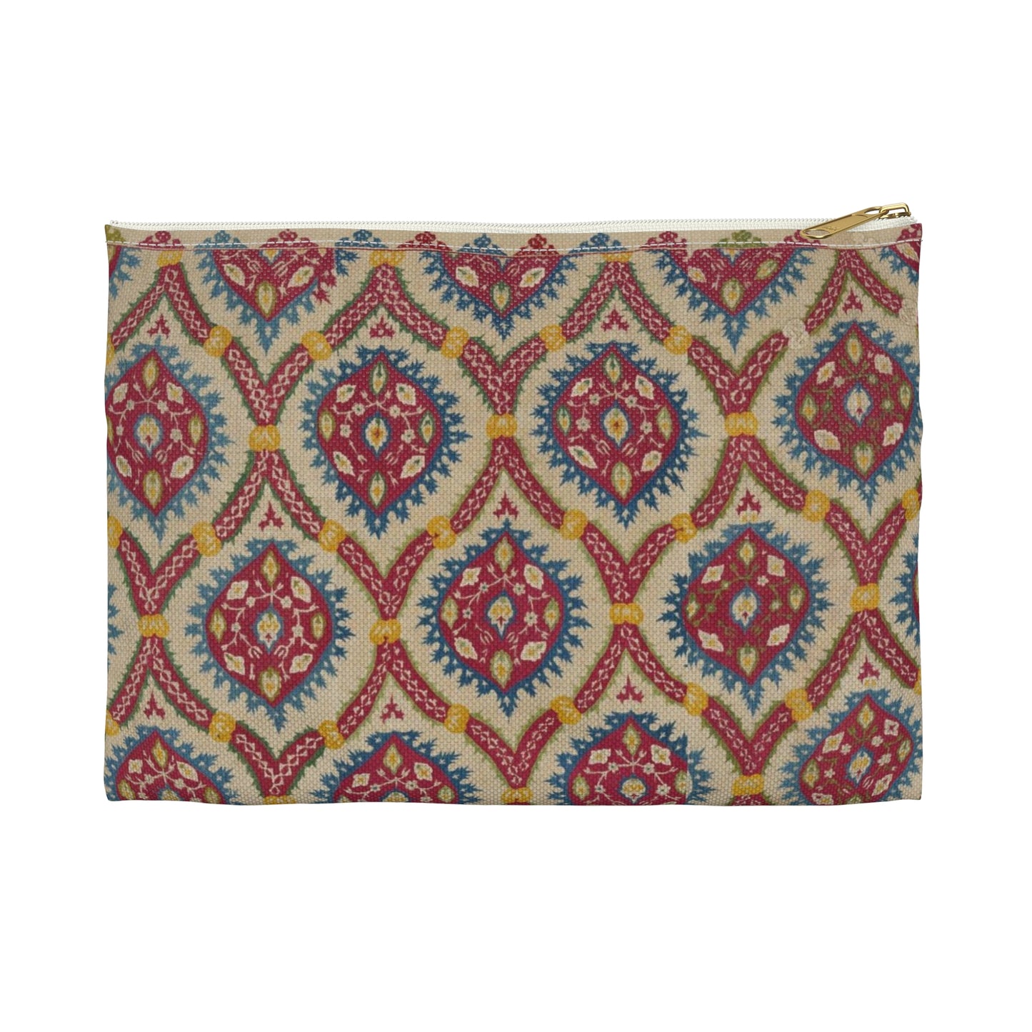 Turkish Cover, 15th century - Public domain dedication image Large Organizer Pouch with Black Zipper