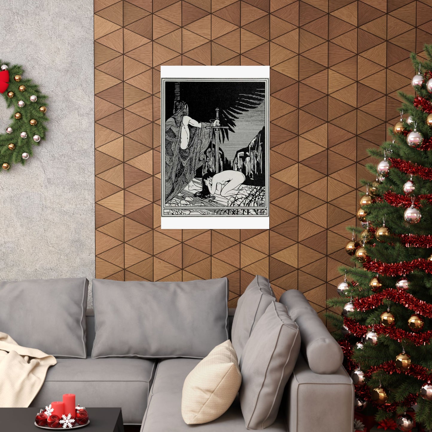Juda 3 - Art nouveau public domain image High Quality Matte Wall Art Poster for Home, Office, Classroom