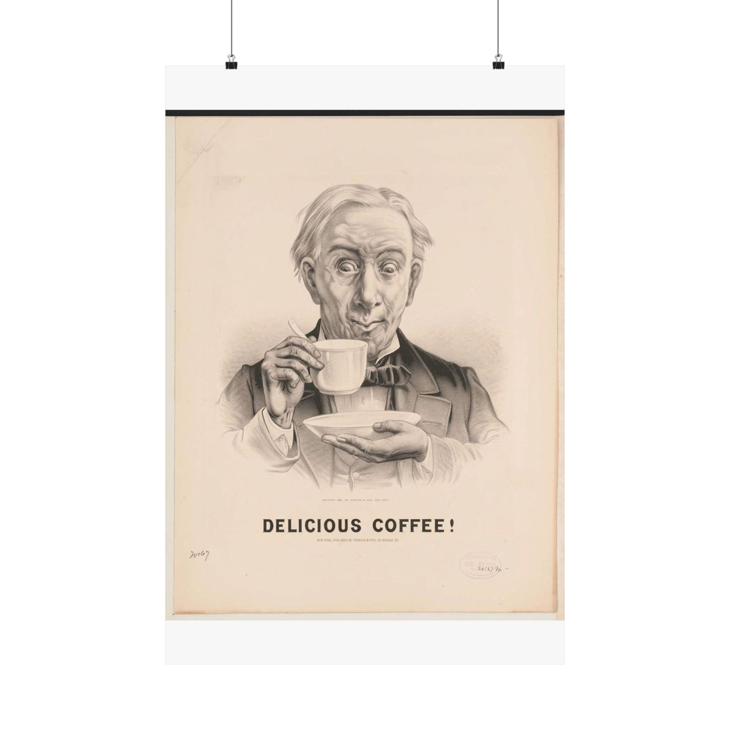 Delicious Coffee! - Print, Library of Congress collection High Quality Matte Wall Art Poster for Home, Office, Classroom