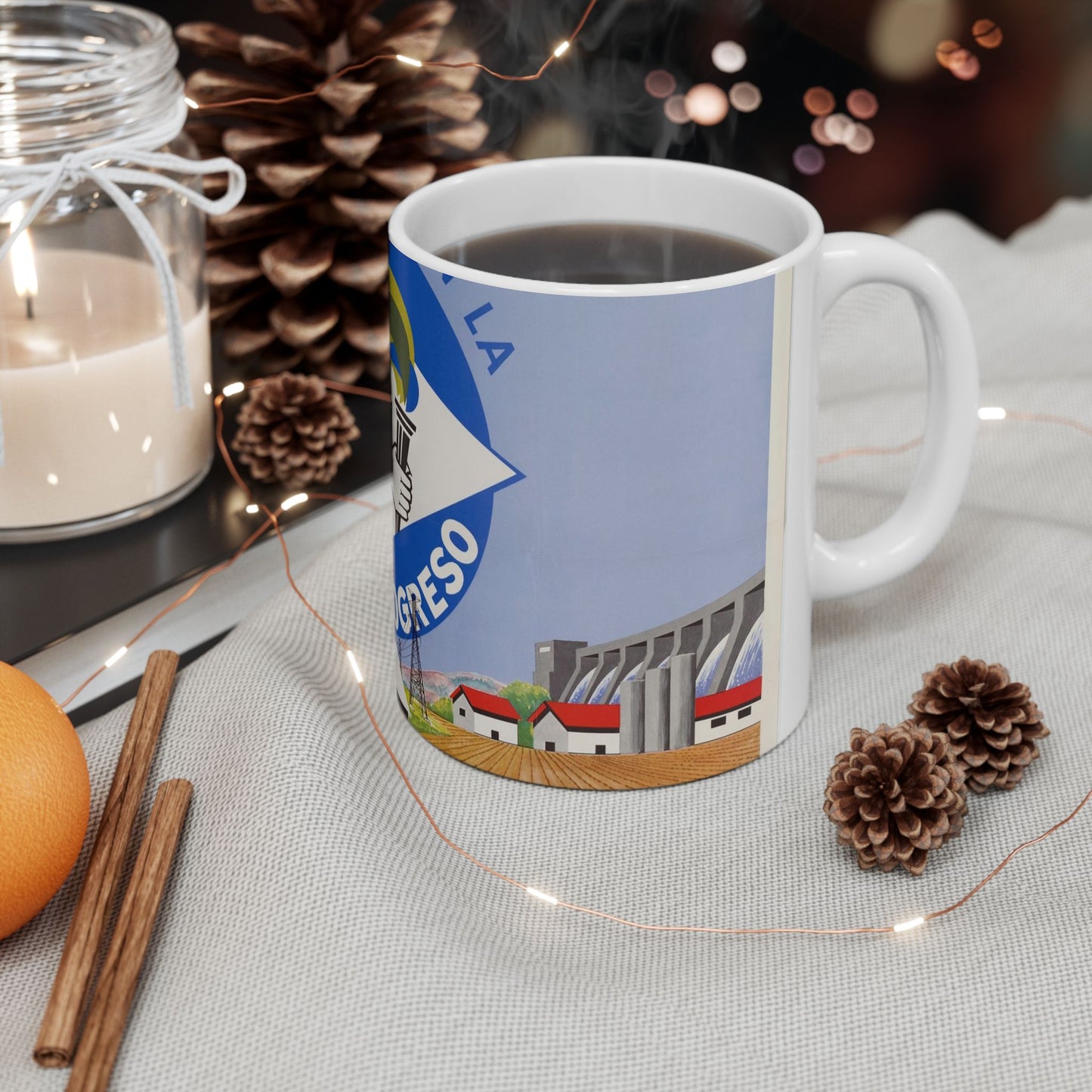 Alliance Posters, Cold War American Propaganda poster Beautiful Novelty Ceramic Coffee Mug 11oz