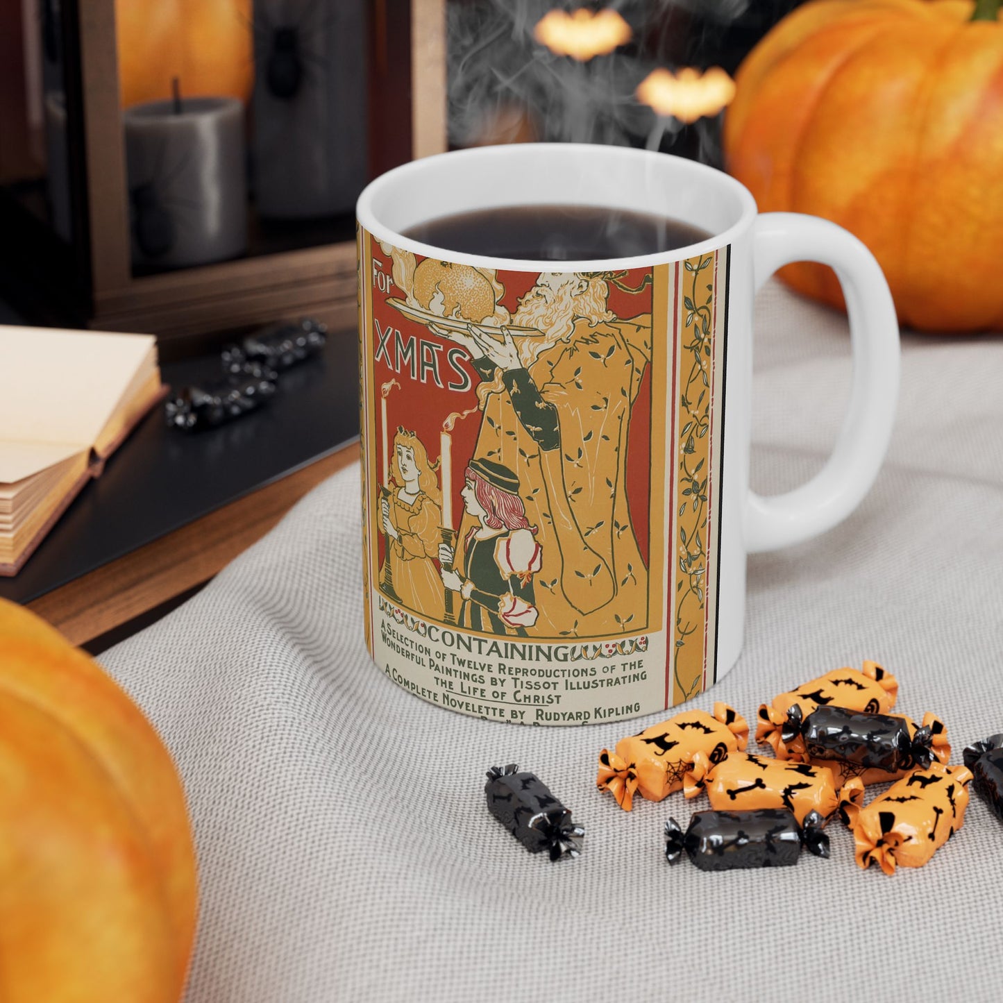 Louis Rhead - The century for Xmas, Art Nouveau poster Beautiful Novelty Ceramic Coffee Mug 11oz