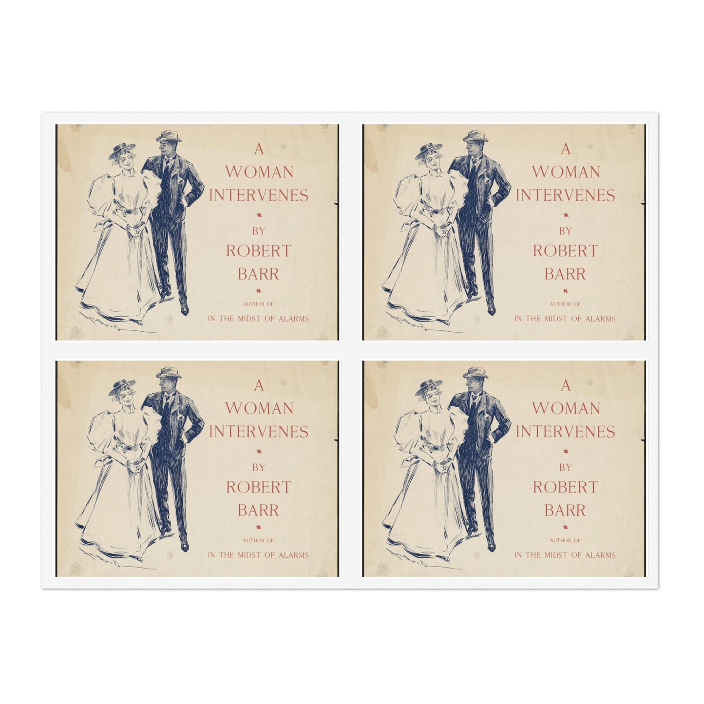 A woman intervenes by Robert Barr Laminated UV Protective Vinyl Stickers