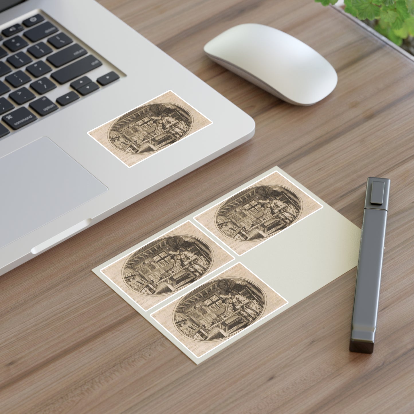 Frauenzimmer Gesprechspiele 1646 k Laminated UV Protective Vinyl Stickers