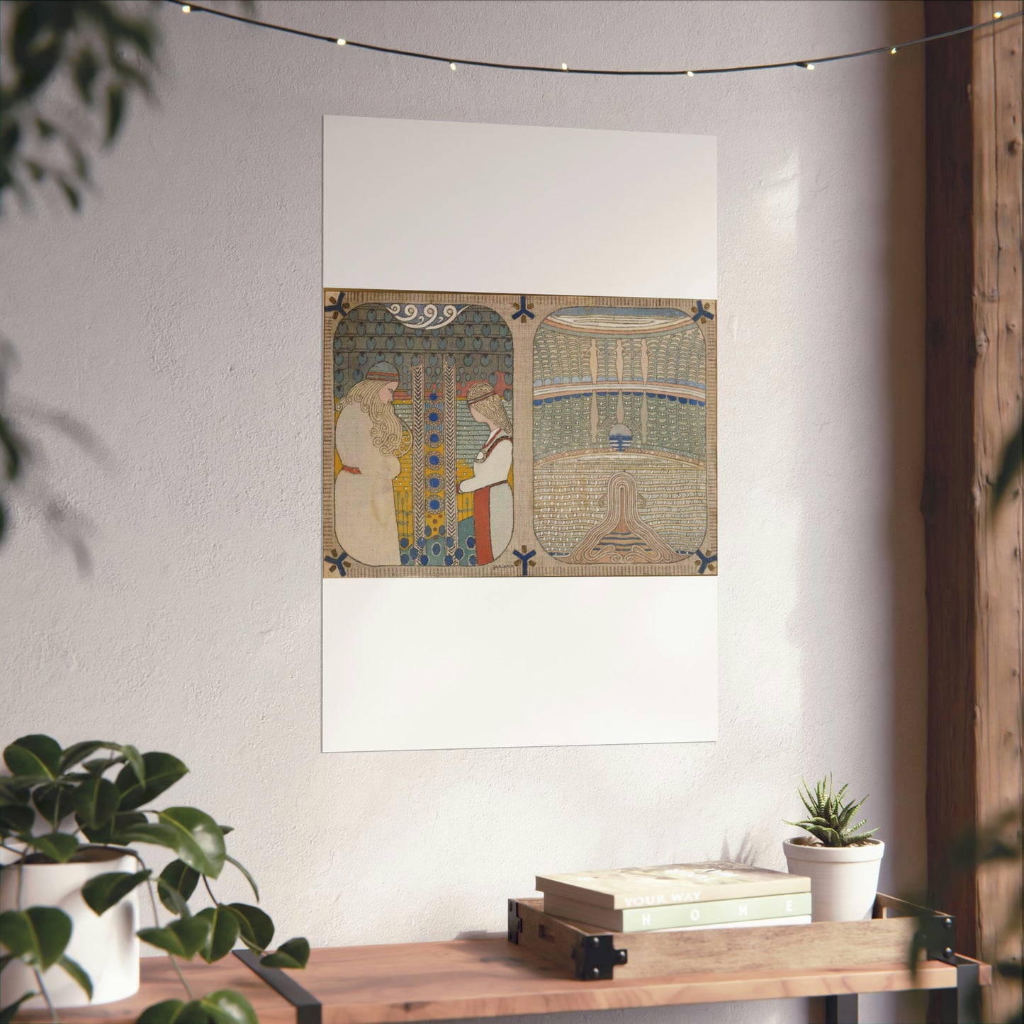 Joseph Alanen - Courting of Aino and Aino Drowns Herself High Quality Matte Wall Art Poster for Home, Office, Classroom