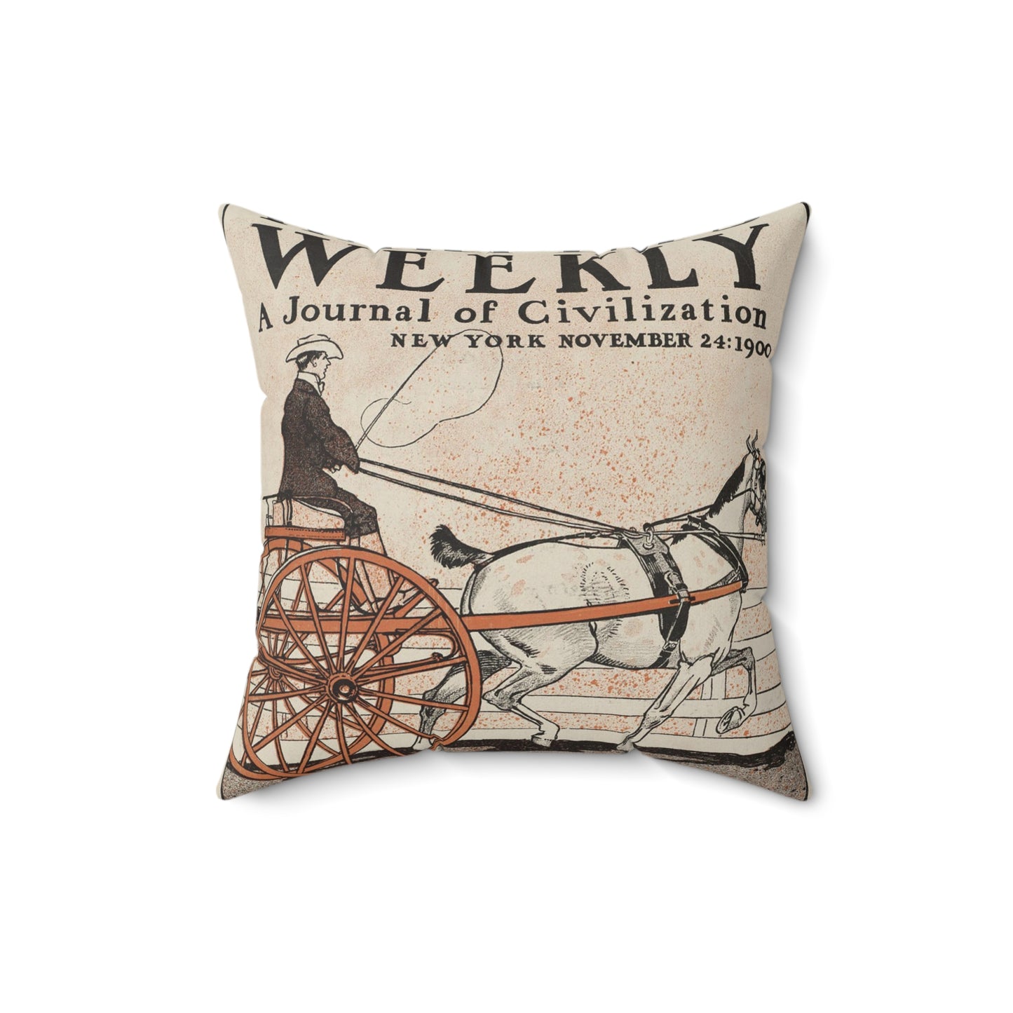 Harper's weekly, a journal of civilization, New York, November 24: 1900 Decorative Accent Square Pillow