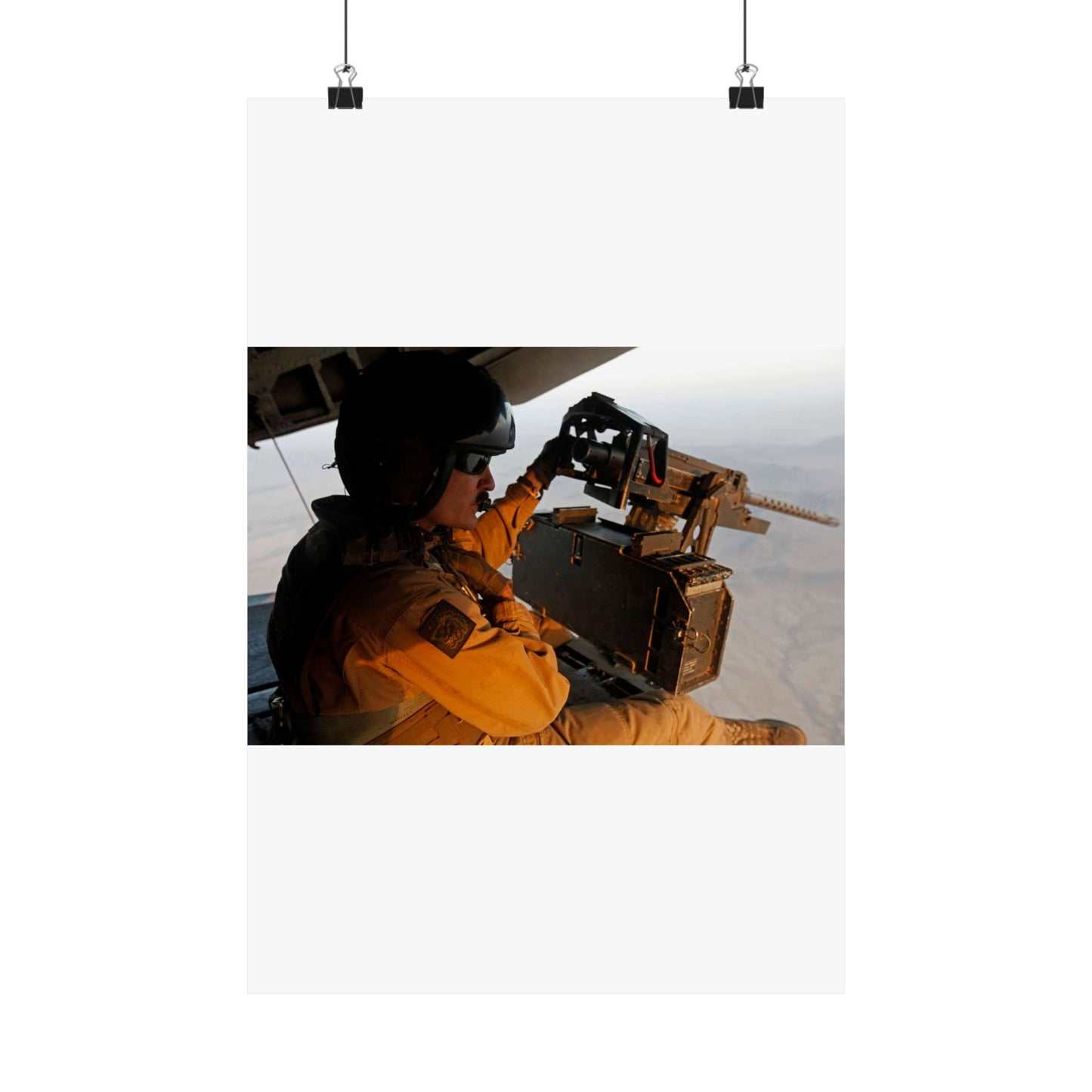 U.S. Marine Corps Staff Sgt. Peter A. Montalvo, a crew High Quality Matte Wall Art Poster for Home, Office, Classroom