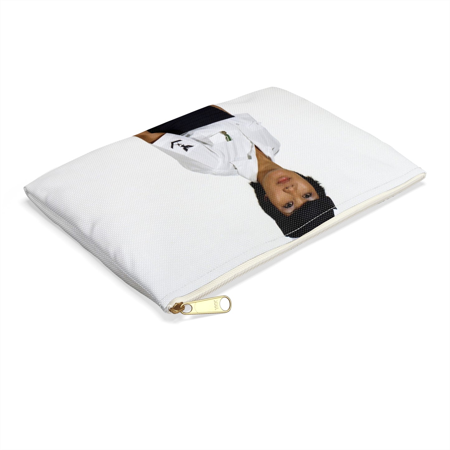 Uniform: Tropical dinner dress blue, Navy enlisted women, ranks E-1 through E-6 Large Organizer Pouch with Black Zipper