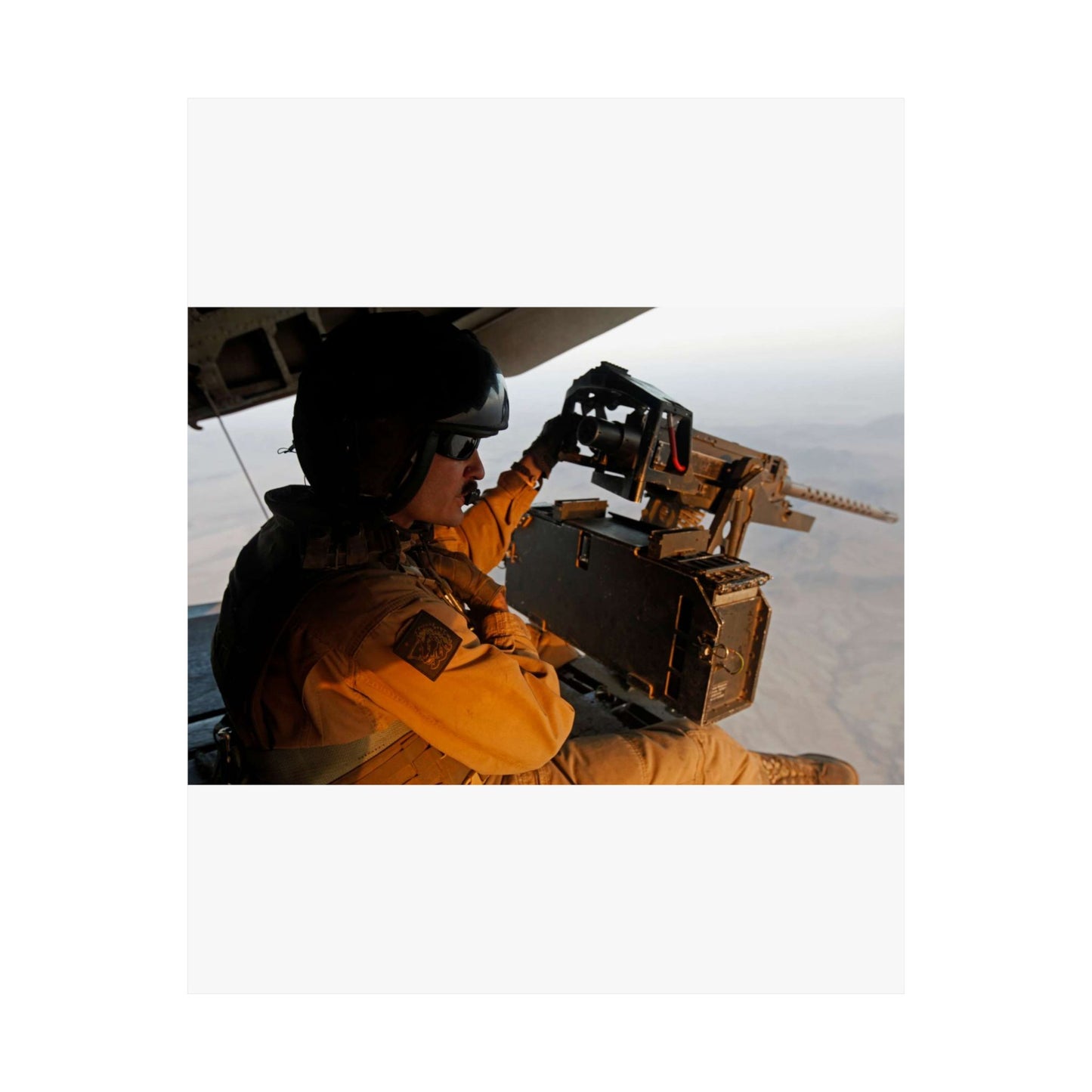 U.S. Marine Corps Staff Sgt. Peter A. Montalvo, a crew High Quality Matte Wall Art Poster for Home, Office, Classroom