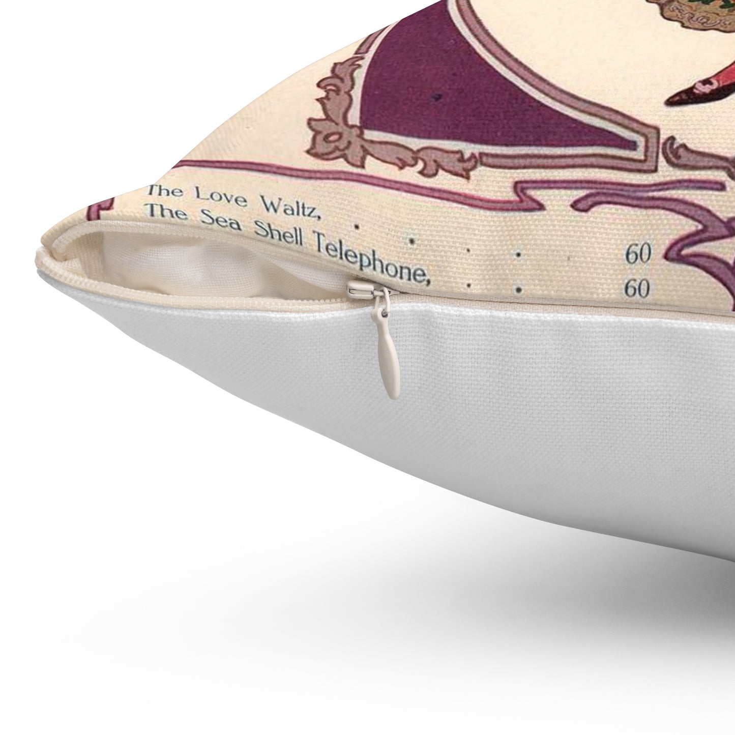Modern Banditti - Public domain American sheet music Decorative Accent Square Pillow