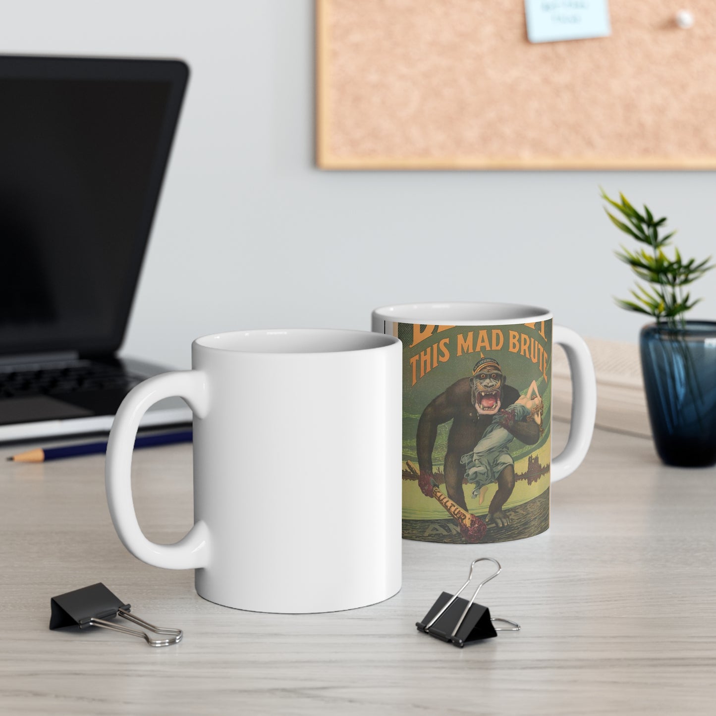 Destroy this mad brute Enlist - U.S. Army. Beautiful Novelty Ceramic Coffee Mug 11oz