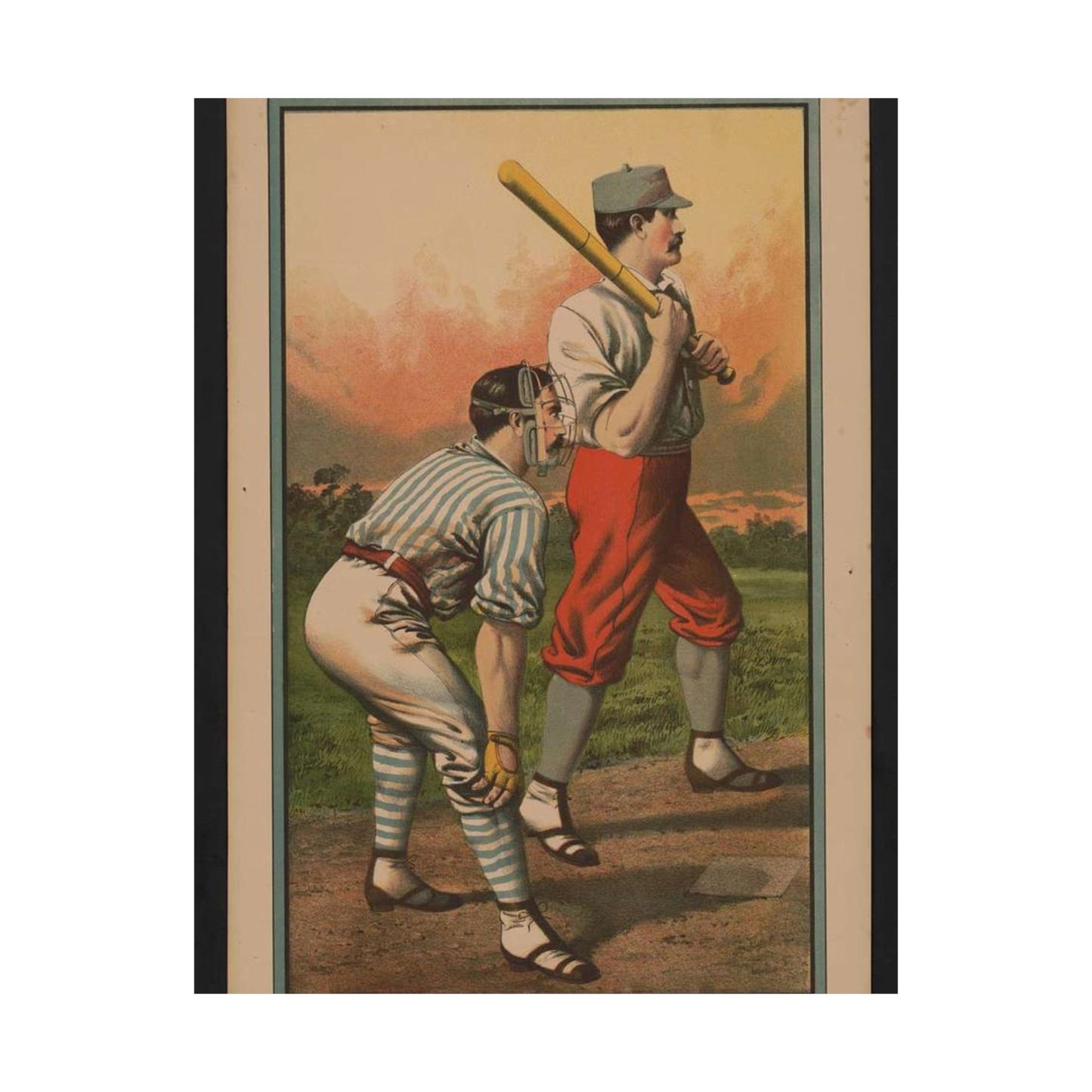 Biddeford vs. Portland Granite St. grounds, Saturday, May 30th Printed at the Biddeford Journal office High Quality Matte Wall Art Poster for Home, Office, Classroom