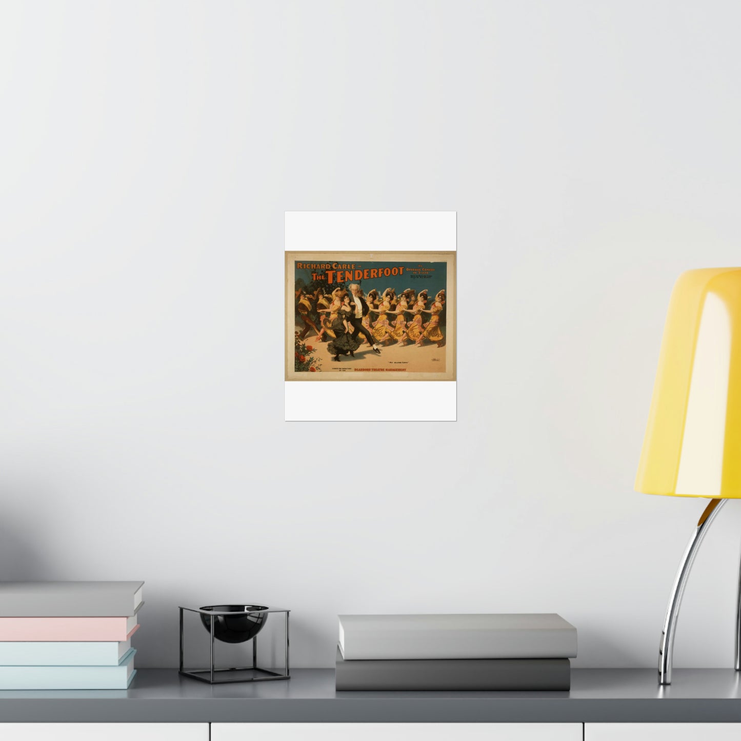 Richard Carle in The tenderfoot an operatic comedy in 3 acts : book by Richard Carle ; music by H.L. Heartz. High Quality Matte Wall Art Poster for Home, Office, Classroom
