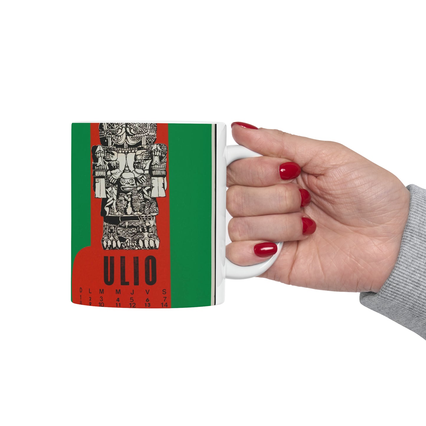 "Coatlicue" - Print, Library of Congress collection Beautiful Novelty Ceramic Coffee Mug 11oz