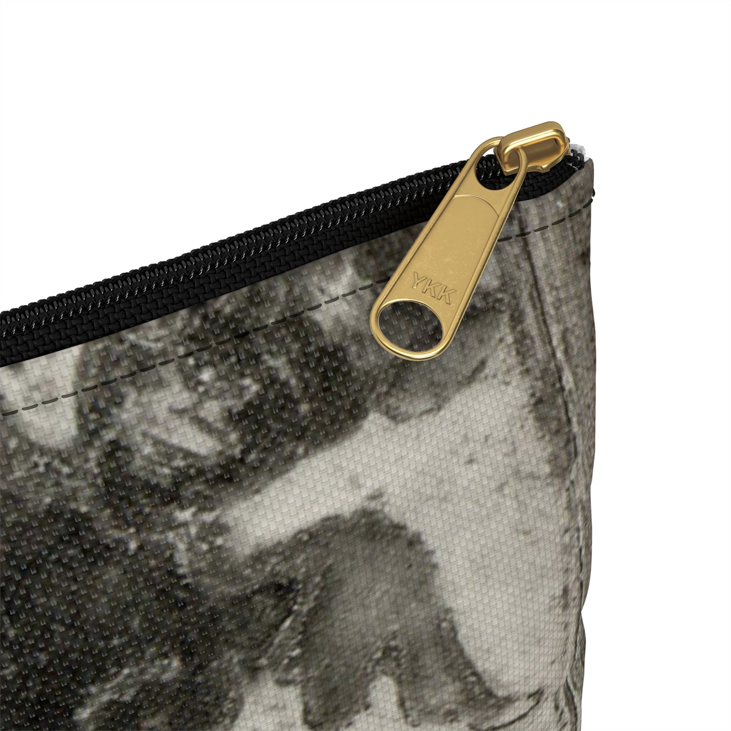 Three Tiles, 14th century - Public domain dedication museum photo Large Organizer Pouch with Black Zipper