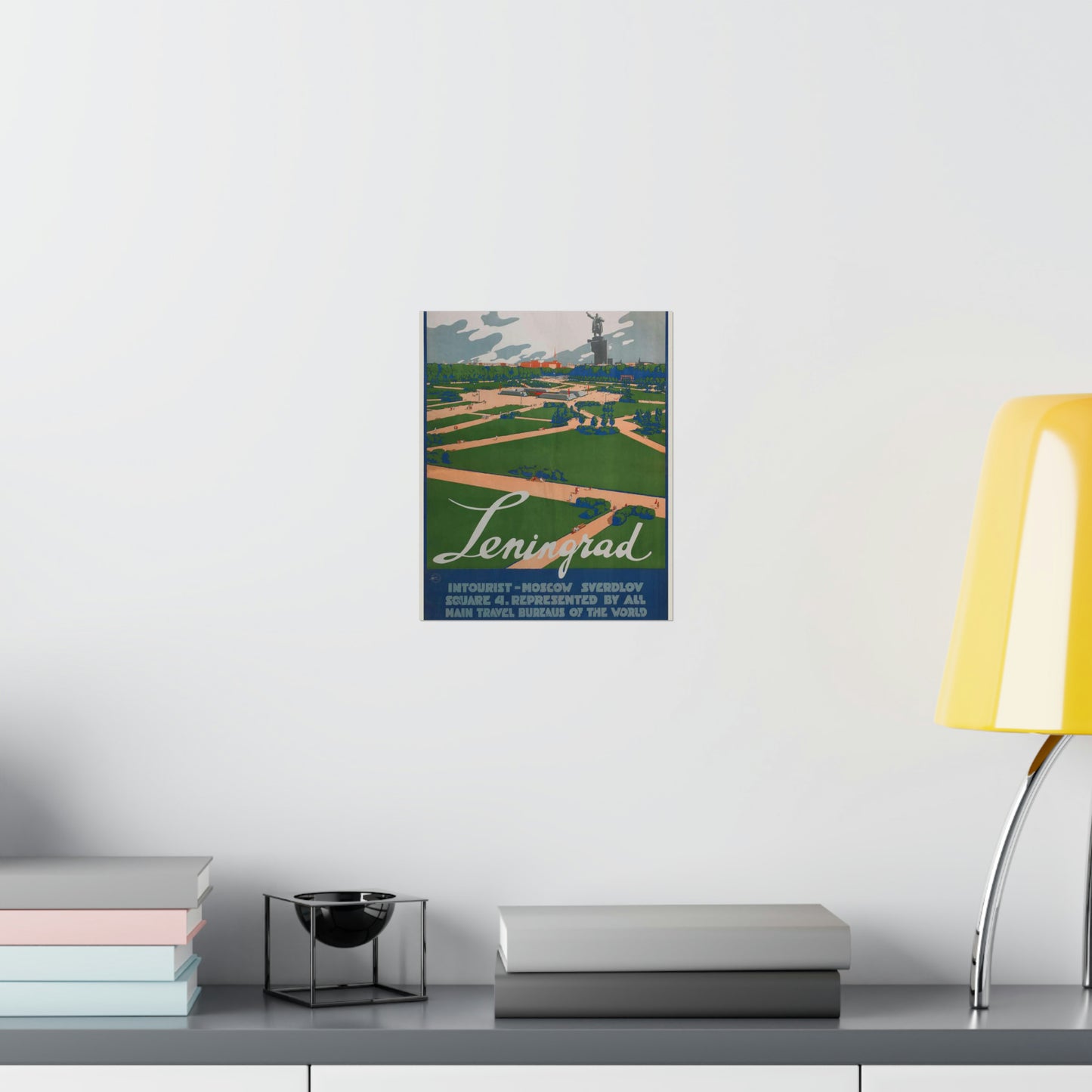 Leningrad (Travel poster), Art Deco Poster High Quality Matte Wall Art Poster for Home, Office, Classroom