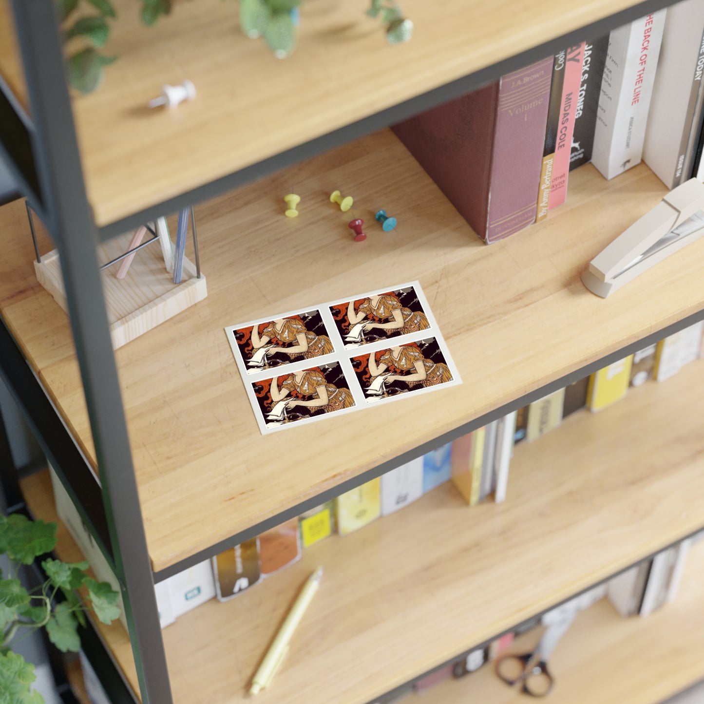 Affiche pour l' "Encre Marquet". Laminated UV Protective Vinyl Stickers