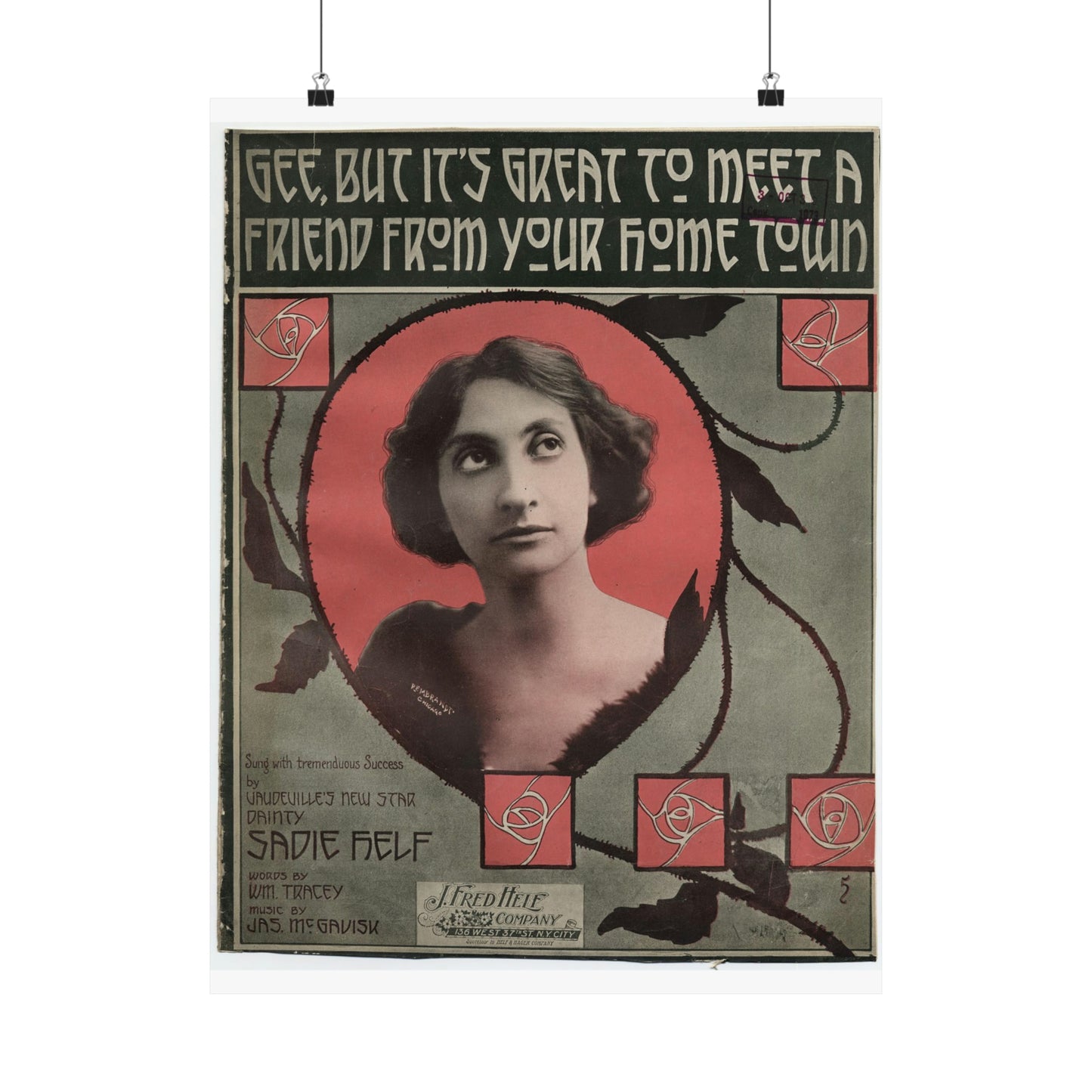 Gee, but it's great to meet a friend from your hom High Quality Matte Wall Art Poster for Home, Office, Classroom