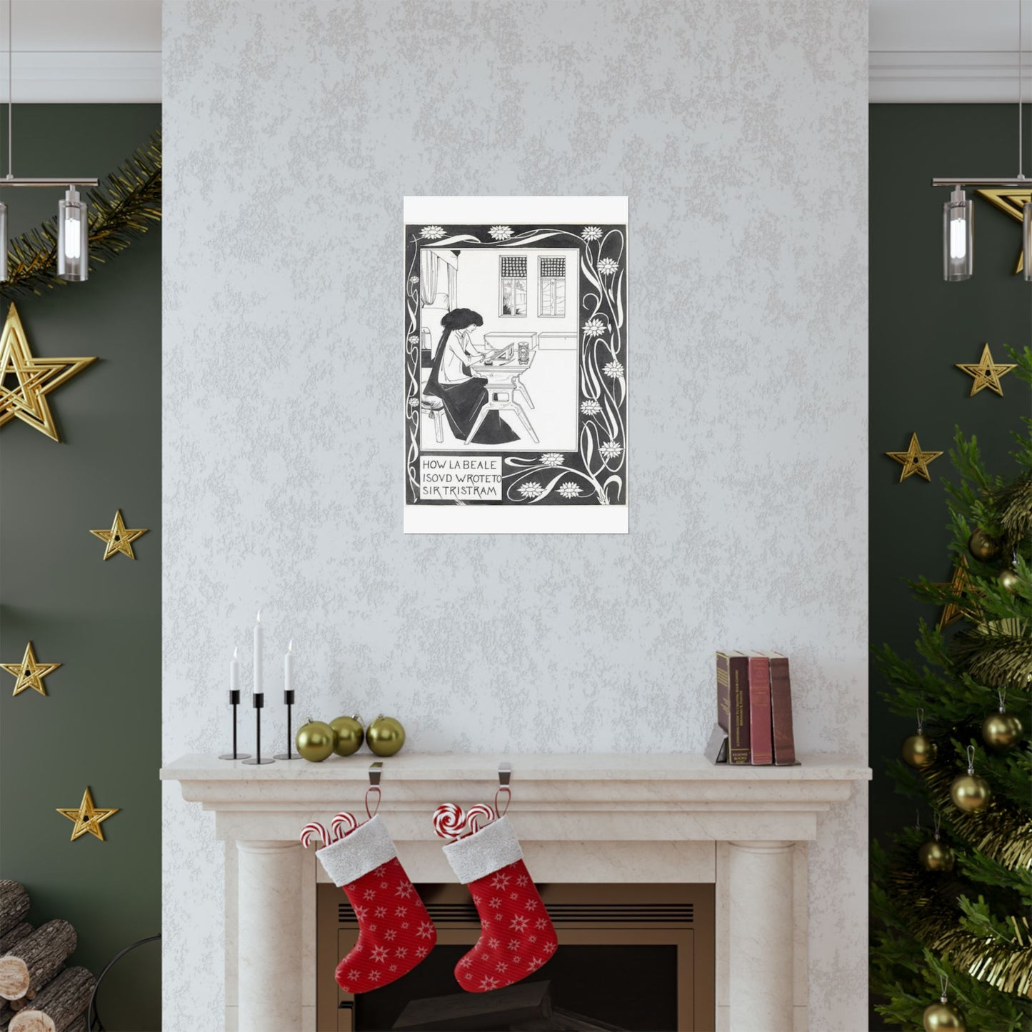 How la Beale Isoud wrote to Sir Tristram High Quality Matte Wall Art Poster for Home, Office, Classroom