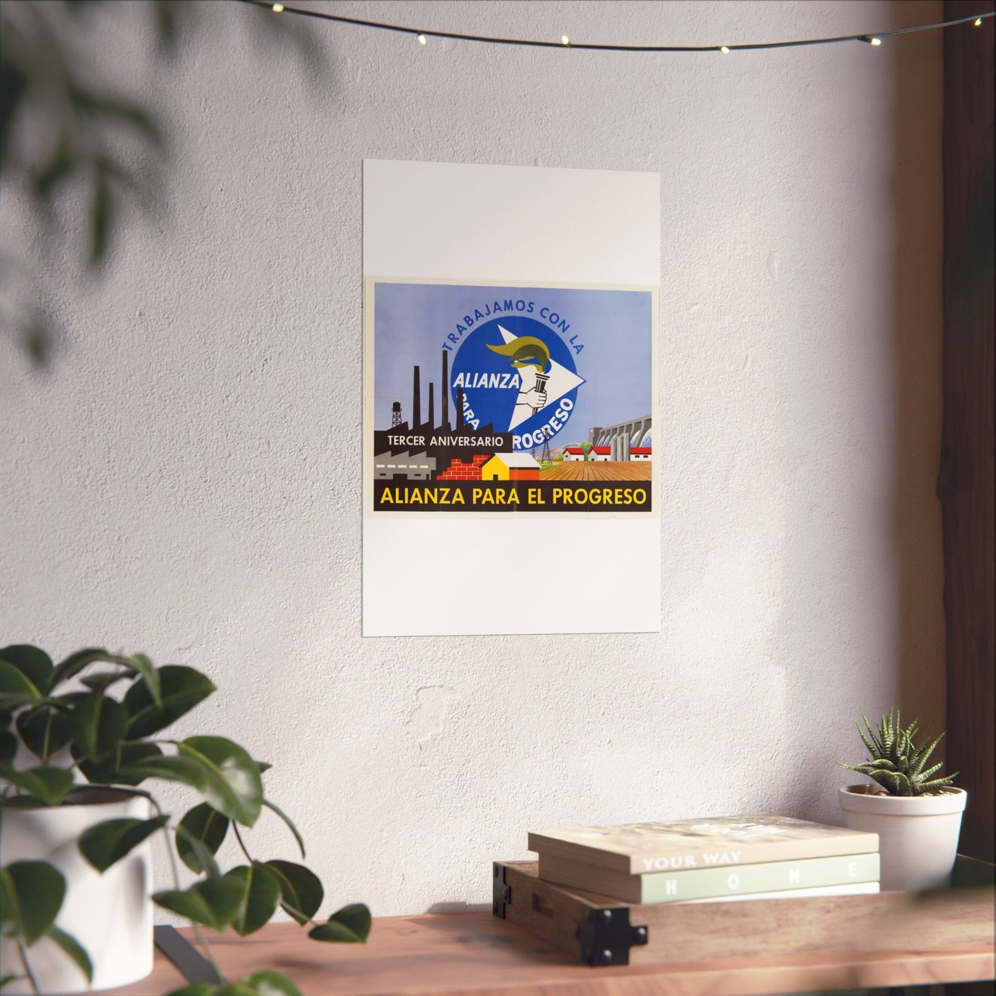 Alliance Posters, Cold War American Propaganda poster High Quality Matte Wall Art Poster for Home, Office, Classroom