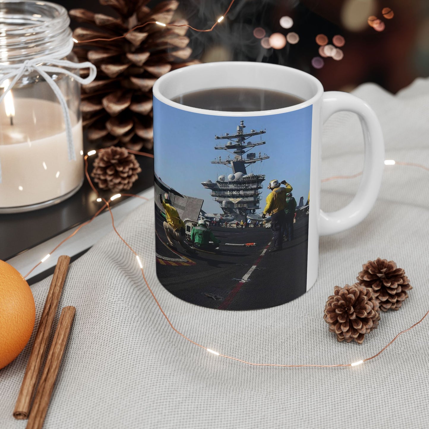 An EA-6B Prowler assigned to the Patriots of Electronic Beautiful Novelty Ceramic Coffee Mug 11oz