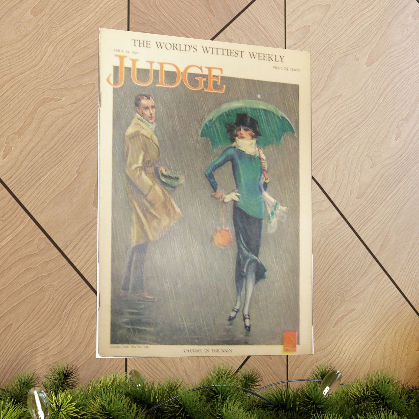 JudgeMagazine19Apr1924 - Art Deco public domain image High Quality Matte Wall Art Poster for Home, Office, Classroom